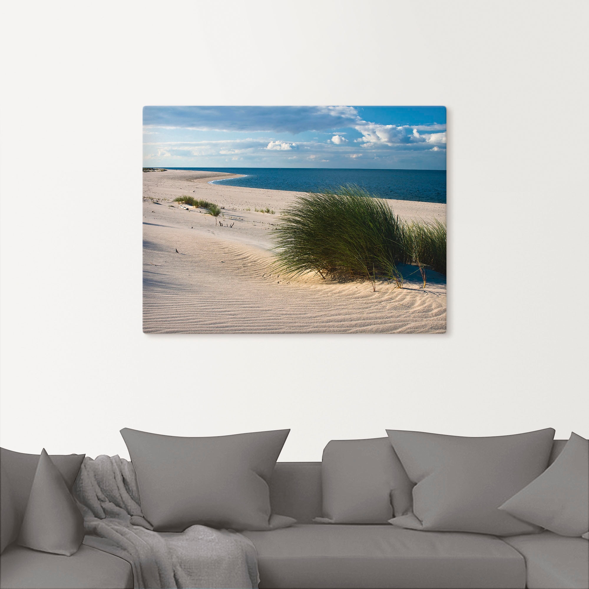 Artland Wandbild »Gras am Strand«, Strand, (1 St.), als Alubild, Outdoorbild, Leinwandbild in verschied. Größen