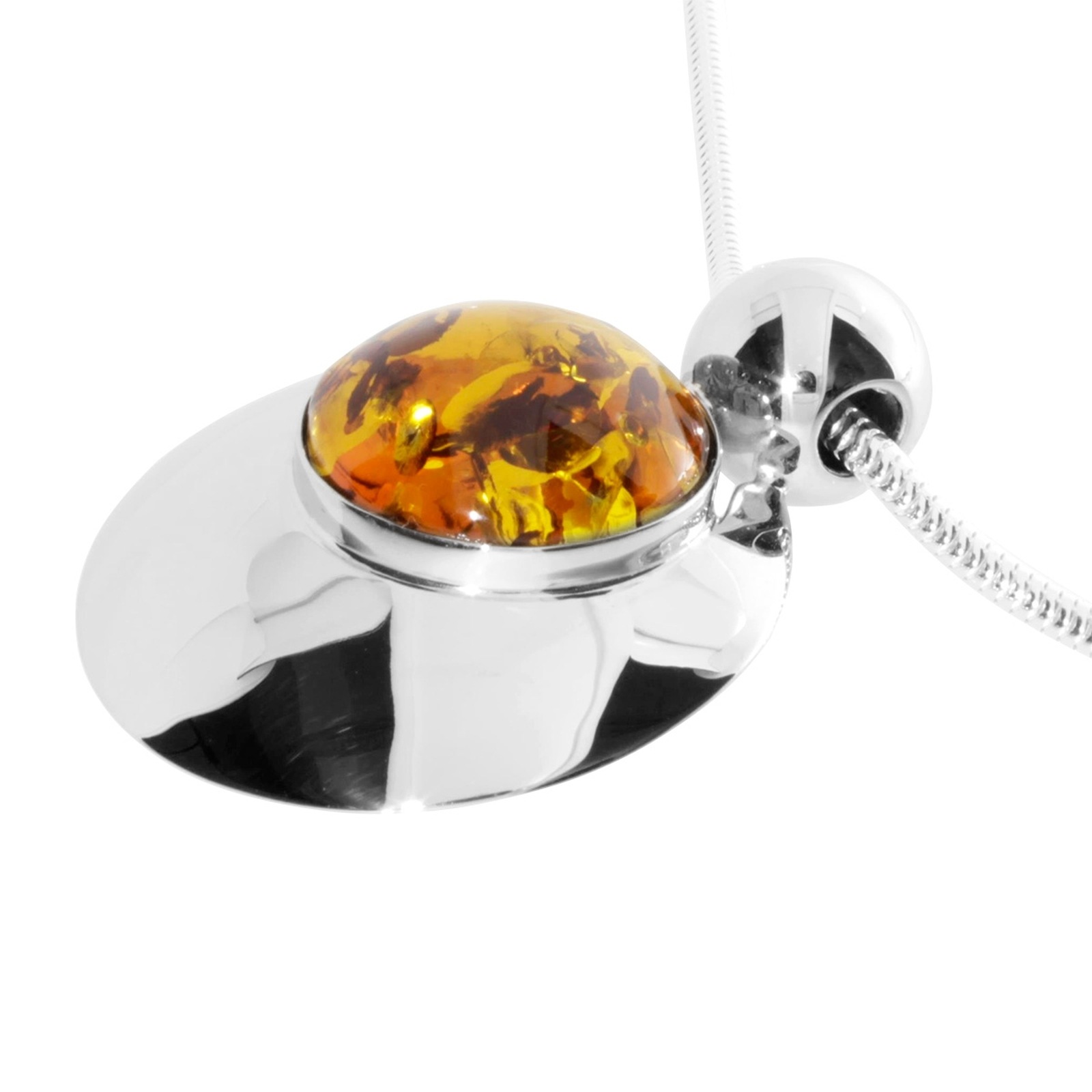 OSTSEE-SCHMUCK Kette mit Anhänger »- Skyla - Silber 925/000 - Bernstein«
