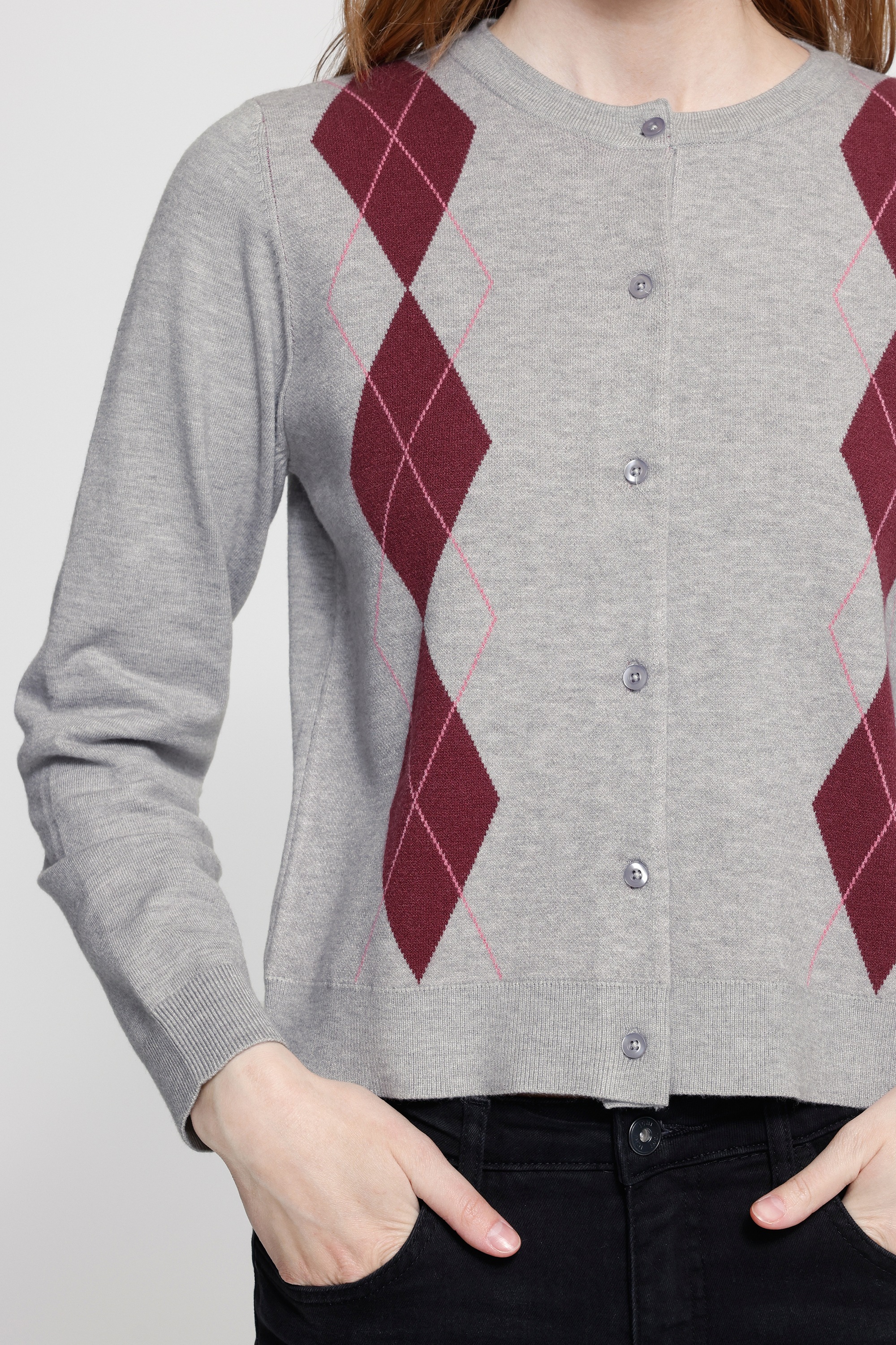 Ichi Strickjacke »Damen Langarm IHFOLEY«