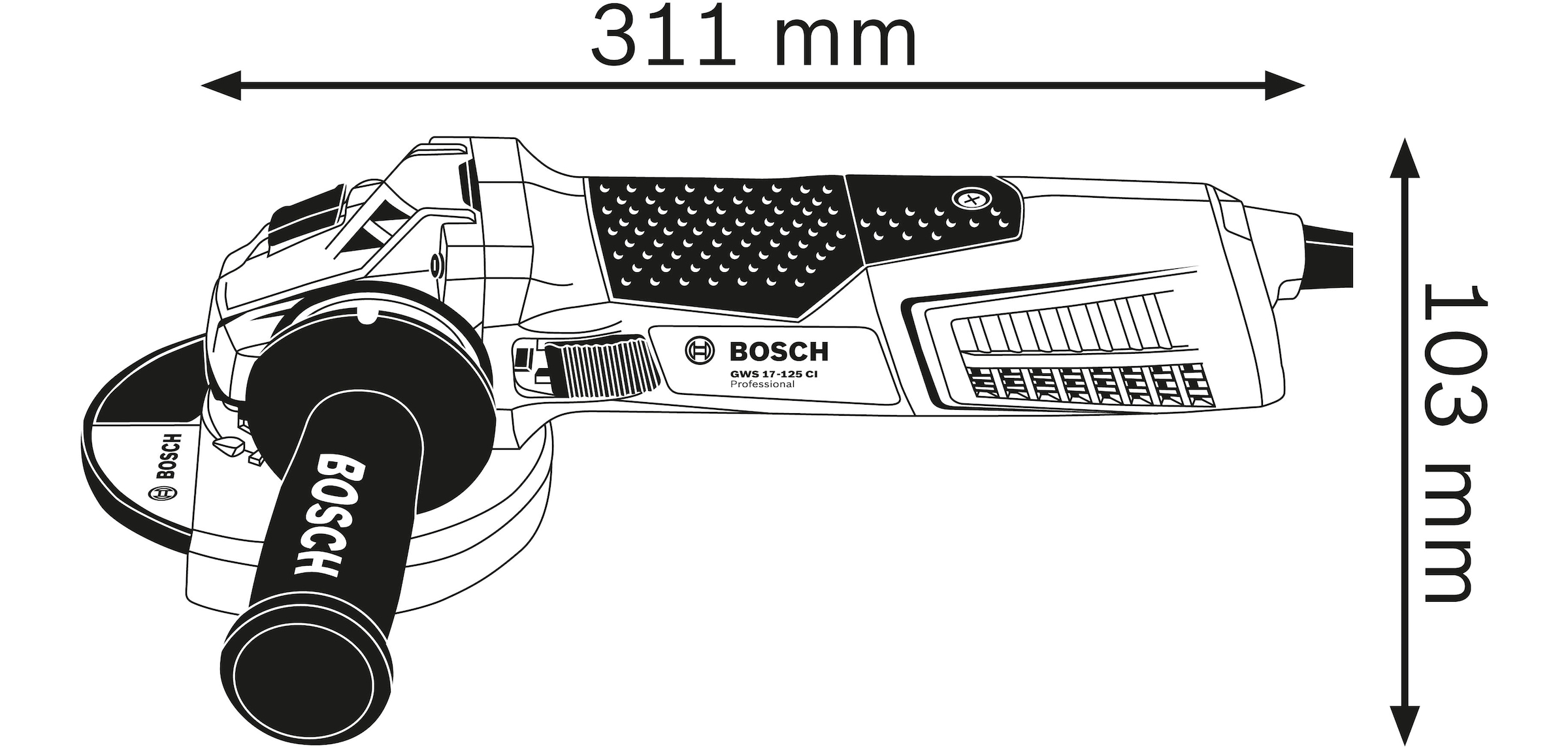 Bosch Professional Winkelschleifer »»GWS 19-125 CIE PROFESSIONAL««
