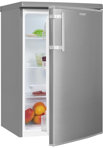 exquisit Kühlschrank »KS16-V-H-040E«, KS16-V-H-040E inoxlook, 85,5 cm hoch, 55 cm breit kaufen