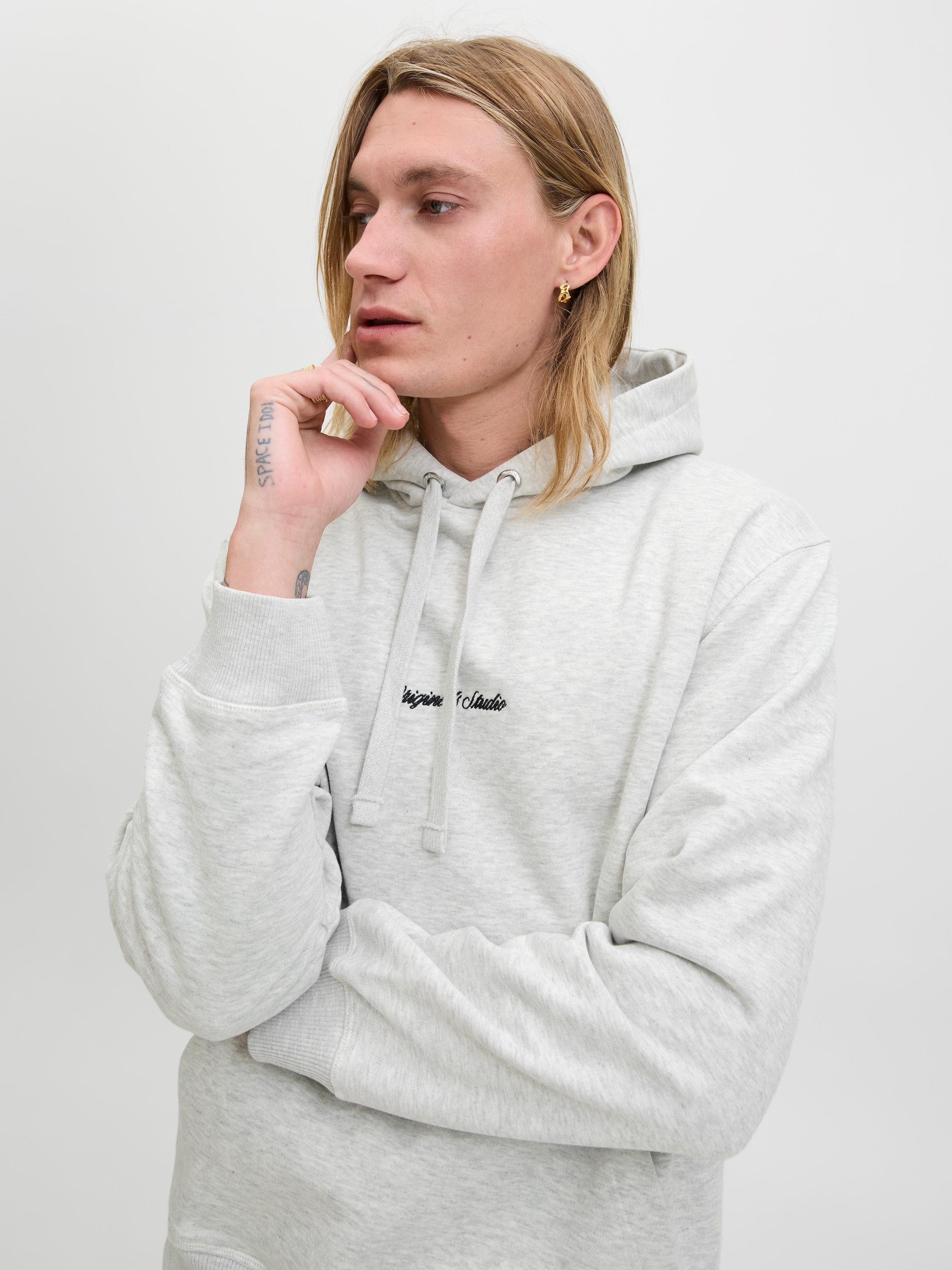 Jack & Jones Kapuzensweatshirt »JORNORREBRO EMB SWEAT HOOD NOOS«