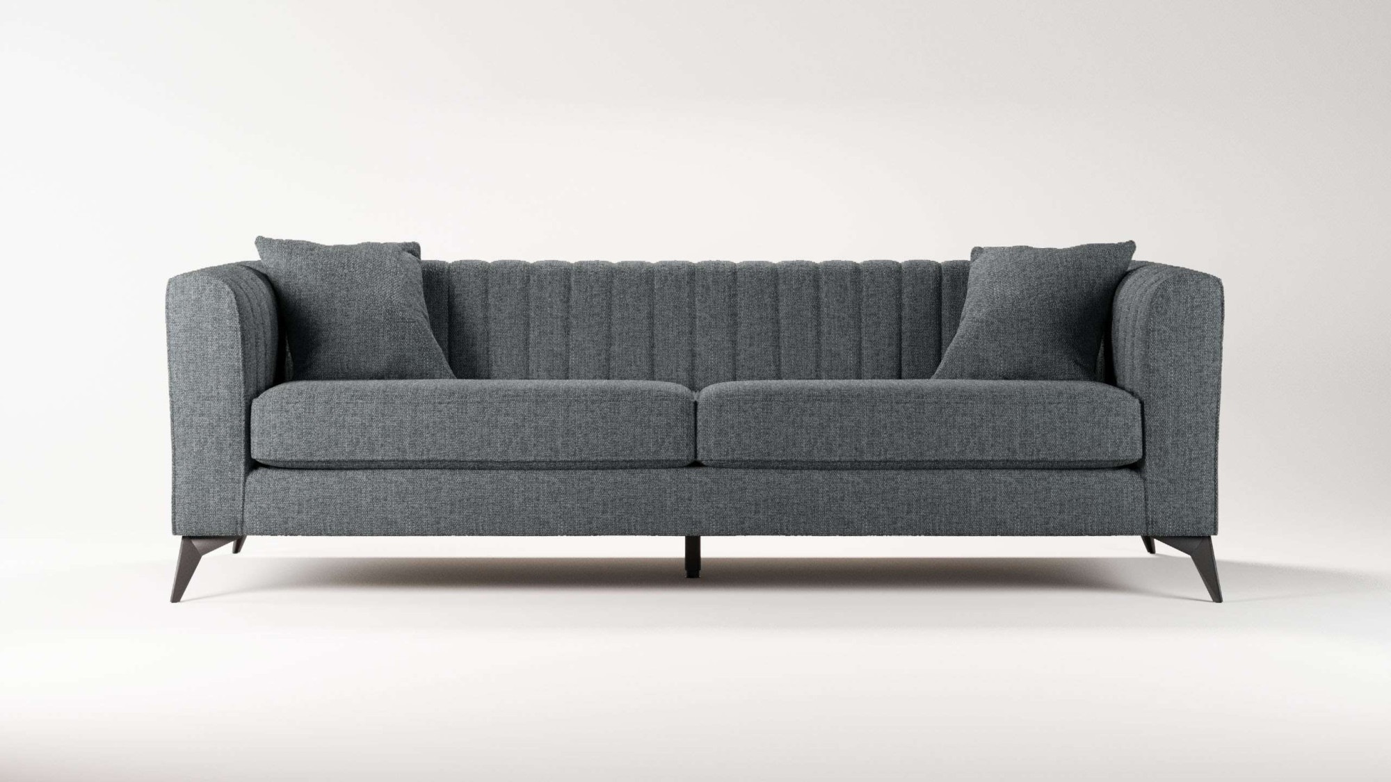 Places of Style 4-Sitzer »MATTHEW elegantes Designsofa, Maße B/T/H: 231/86/74 cm«, XXL, Steppung im Rücken, lose Sitzkissen, incl 2. Zierkissen