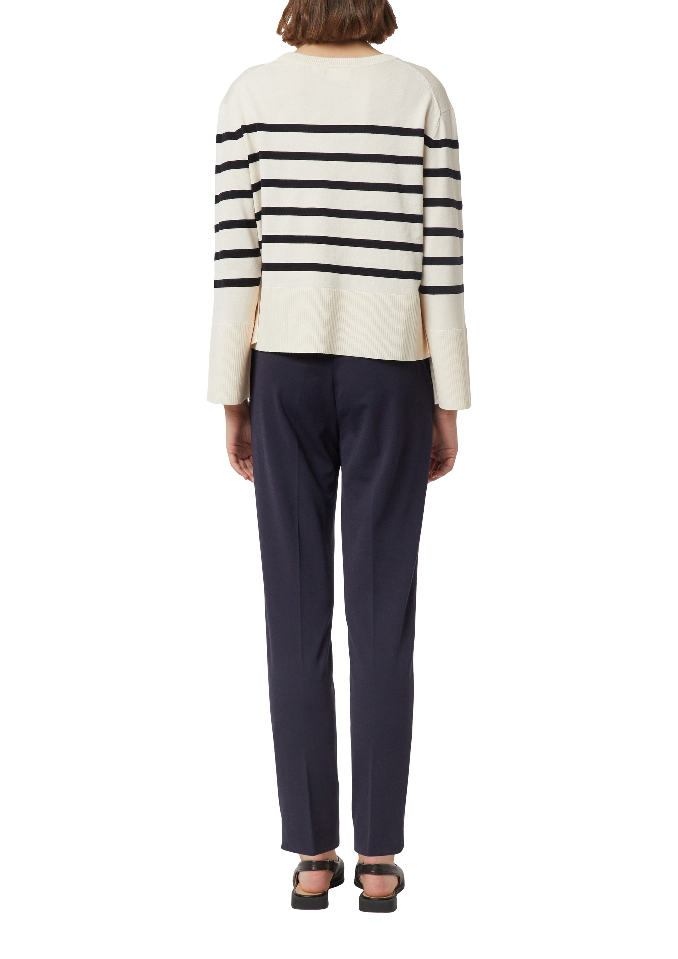 Comma Stoffhose  mit Bundfalte und Viskose-Stretch