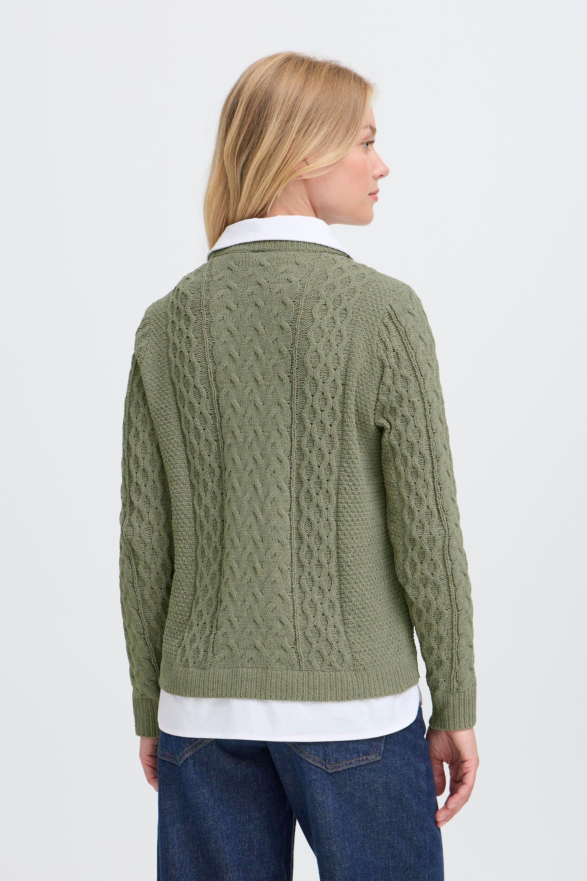 OXMO Strickfleece-Pullover »Strickpullover OXFSANVI PU 1«