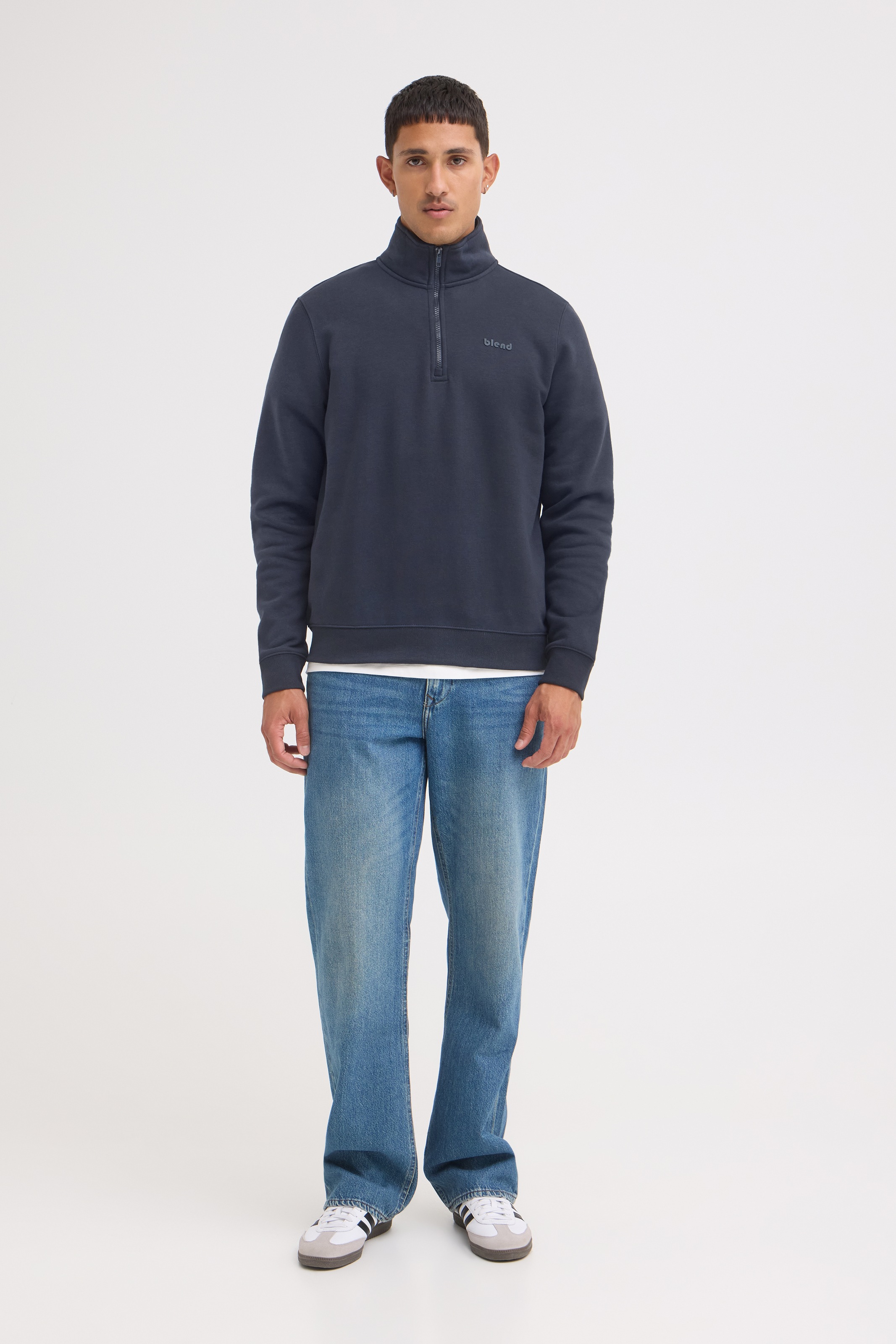 Blend Sweatshirt »BHDOWNTON HALFZIP PP NOOS«, Baumwollmischung, regular fit
