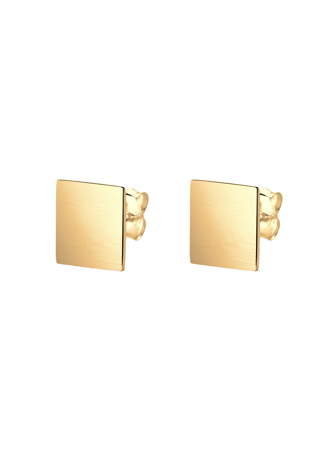 Elli Paar Ohrstecker »Ohrringe Viereck Geo Minimal Trend Matt 925 Silber Angolare«