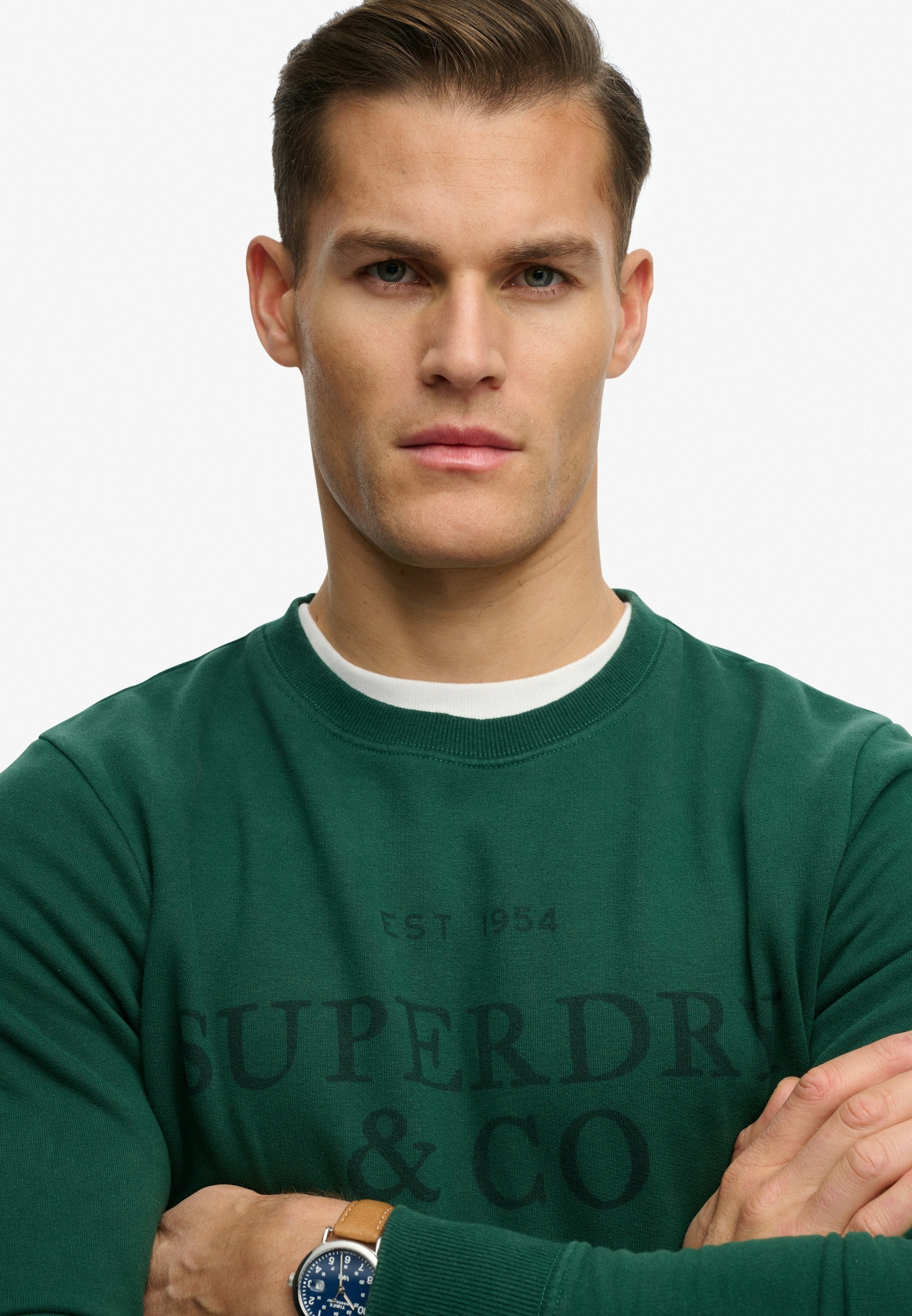 Superdry Sweatshirt »1954 COMPANY RELAXED SWEAT«, Baumwollmischung, relaxed fit
