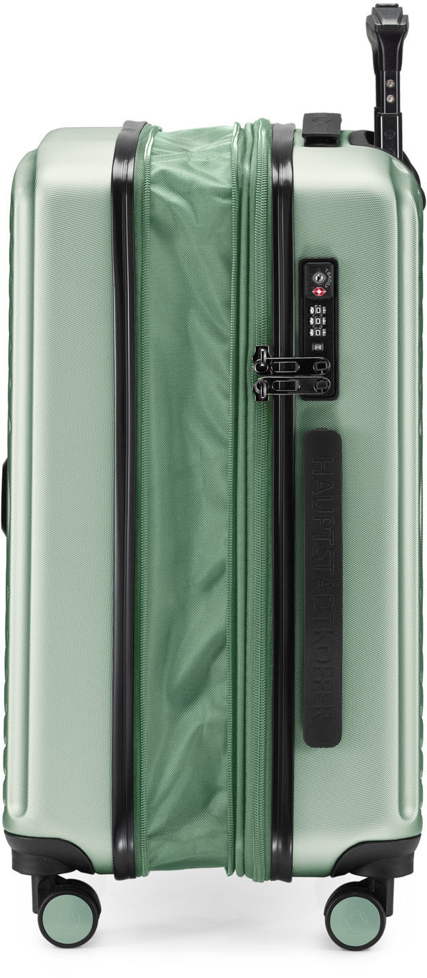 Hauptstadtkoffer Hartschalen-Trolley »Mitte, mint, 55 cm«, 4 Rollen, Hartschalen-Koffer Handgepäck-Koffer TSA Schloss Volumenerweiterung