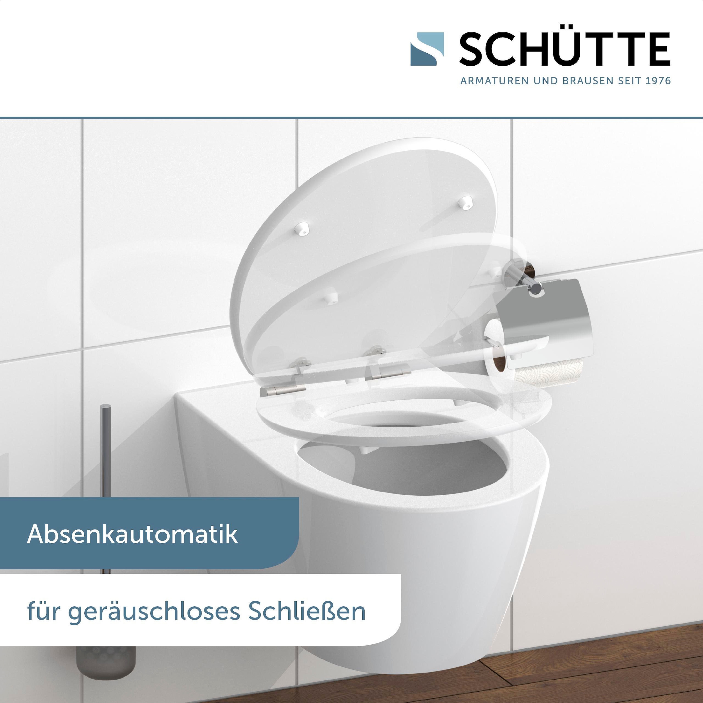 Schütte WC-Sitz »Diamond«, High Gloss mit MDF Holzkern, mit Absenkautomatik