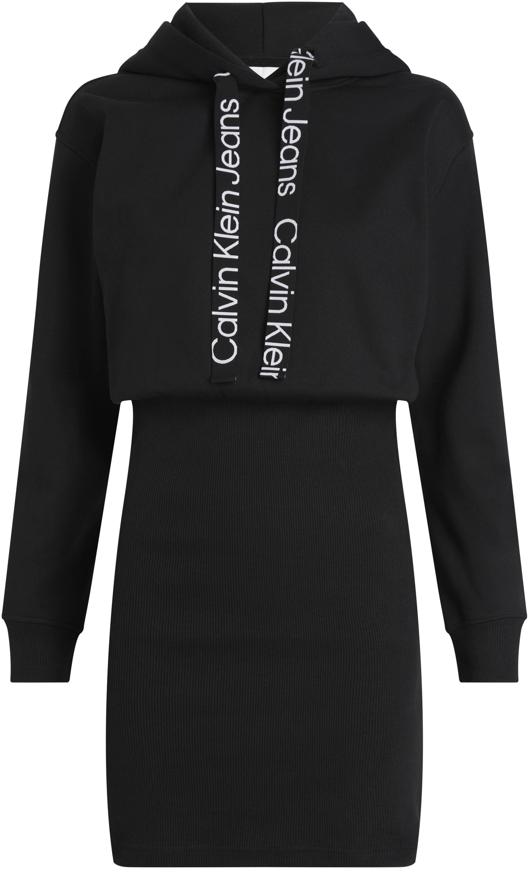 Calvin Klein Jeans Sweatkleid »LOGO ELASTIC HOODIE DRESS« bestellen im OTTO  Online Shop