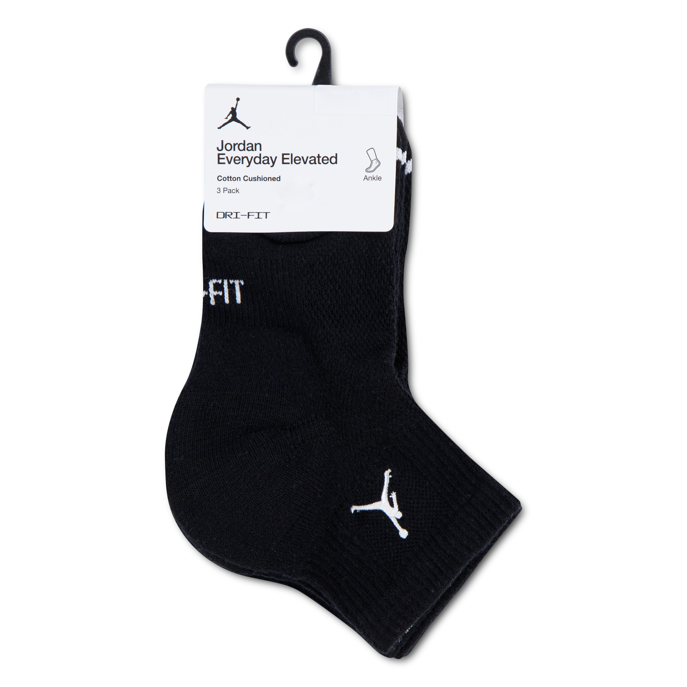 Jordan Socken »JHN JD ED ELVD 3PK ANKLE« 3 Paar tlg. im 3er-Pack, unifarbenes Design, für sportive Aktivitäten geeignet