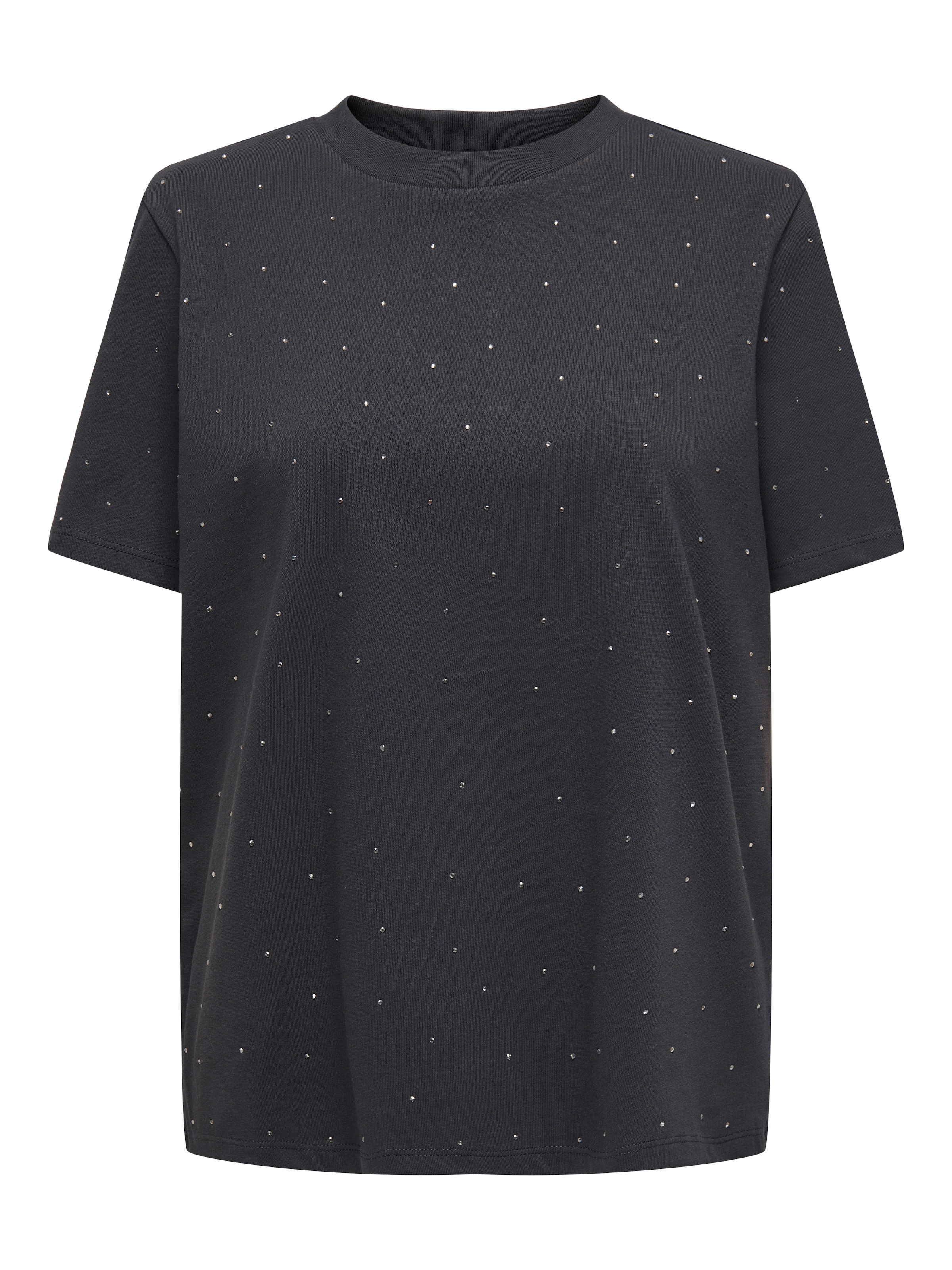 ONLY Kurzarmshirt »ONLMONJA S/S STUDS TEE JRS« mit Glitzer-Effekt