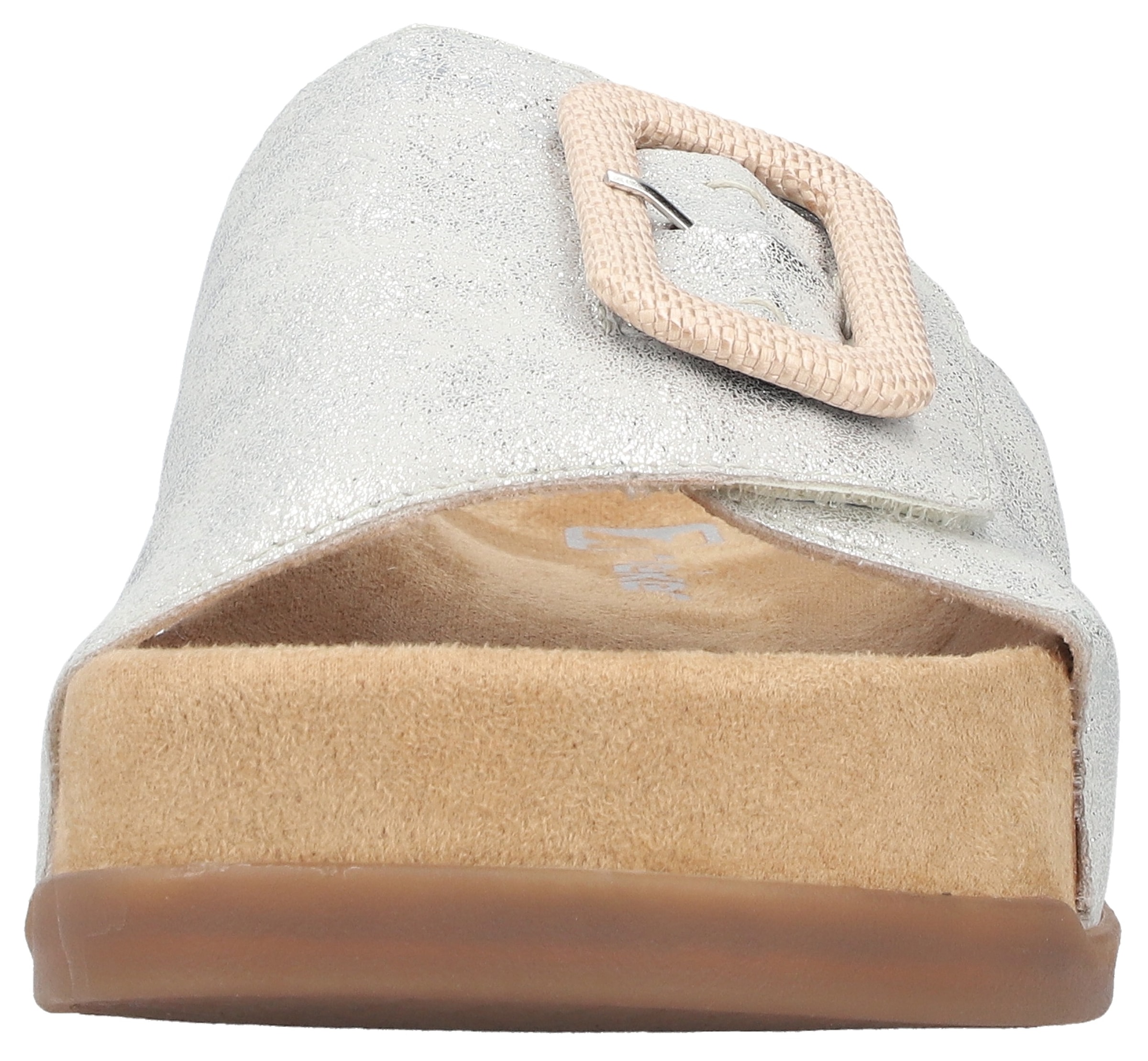 Rieker Pantolette  Sommerschuh, Hausschuh, Strandschuh mit Klettriemchen