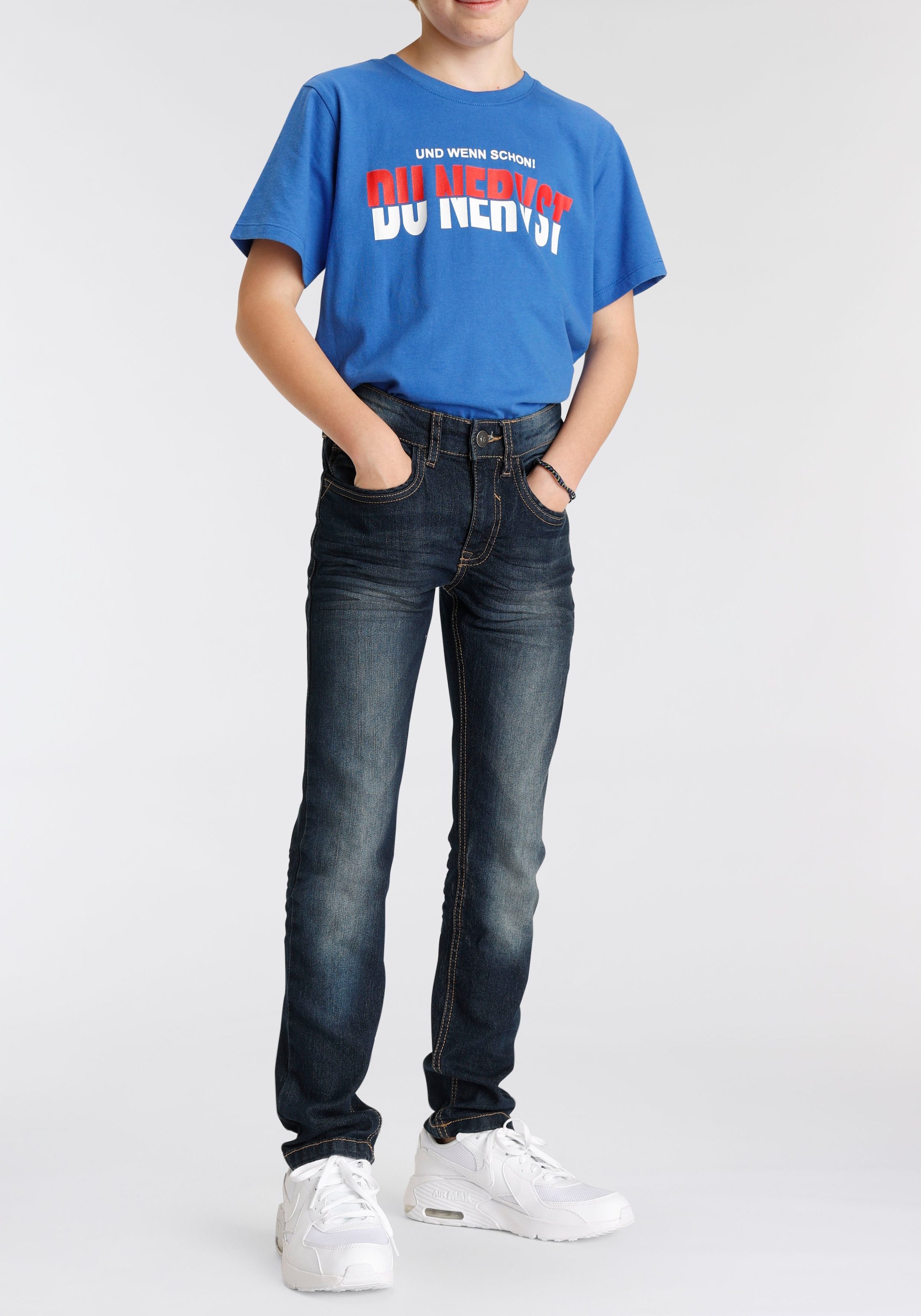 Arizona Stretch-Jeans »Regular fit Jeans«, schmaler Schnitt, 5-Pocket-Stil, normale Leibhöhe