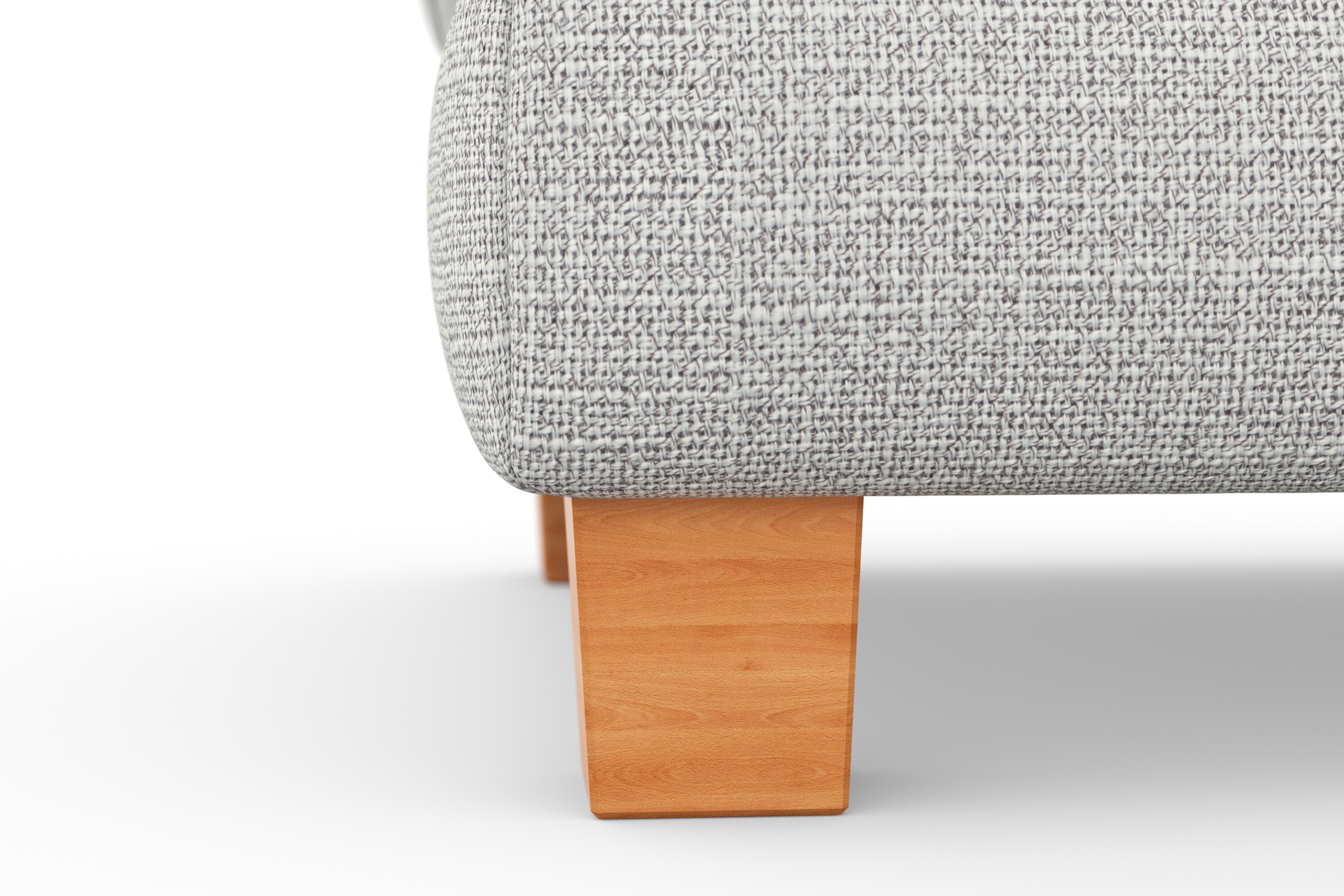 sit&more Polsterhocker »Dundee«, mit Klappfunktion, Federkern und hochwertigen Massivholzfüßen