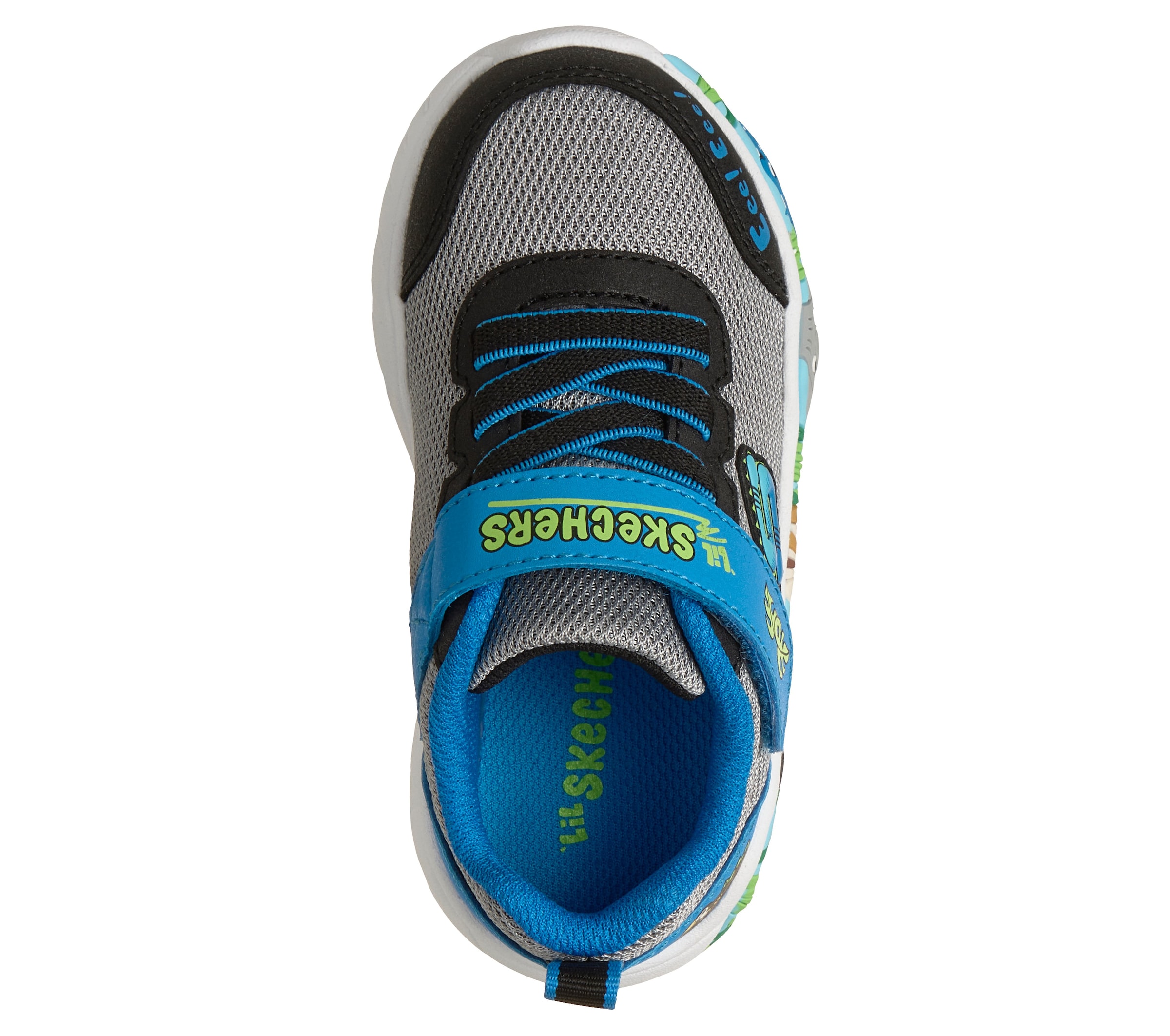 Skechers Lauflernschuh »PLAY SCENE«  Freizeitschuh mit bedruckter Sohle, Größenschablone zum Download