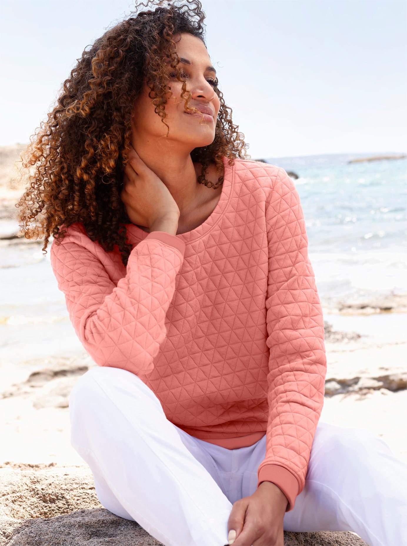 Casual Looks Langarmshirt »Jacquard-Shirt« 1 tlg.