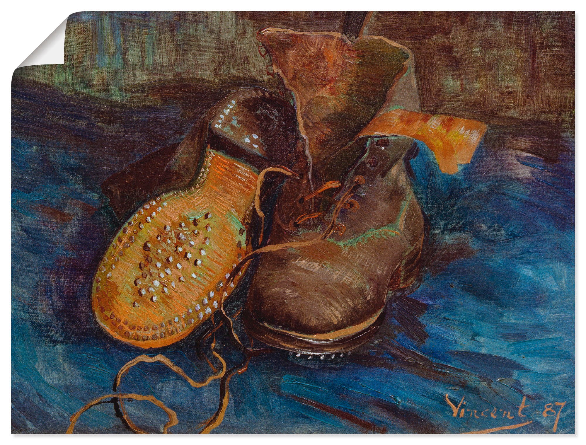 Artland Wandbild »Ein Paar Stiefel 1887«, Mode, (1 St.), in vielen Größen & Produktarten -Leinwandbild, Poster, Wandaufkleber / Wandtattoo auch für Badezimmer geeignet