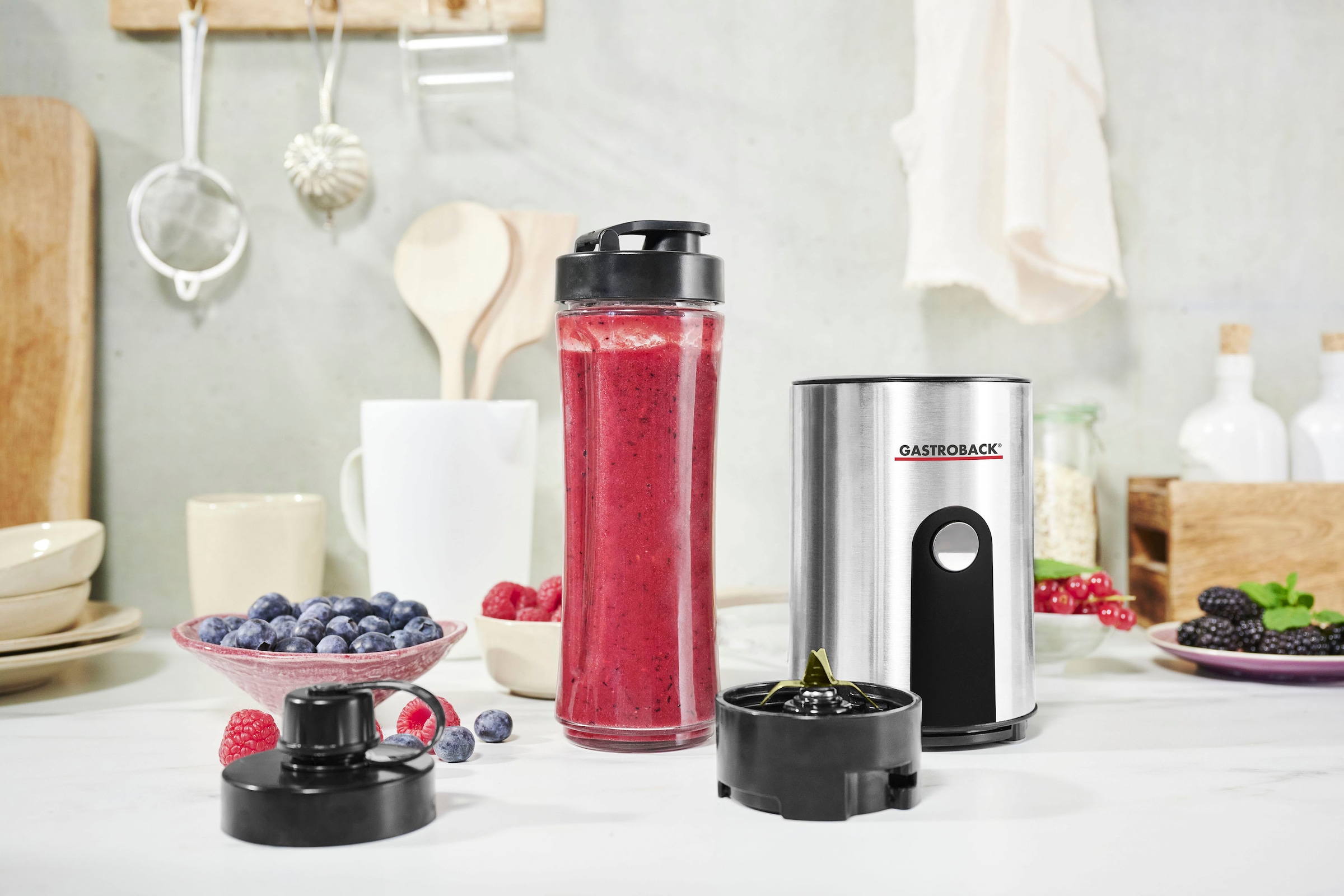 Gastroback Standmixer »Design Smoothie Maker Mix & Go 41033« 300 W