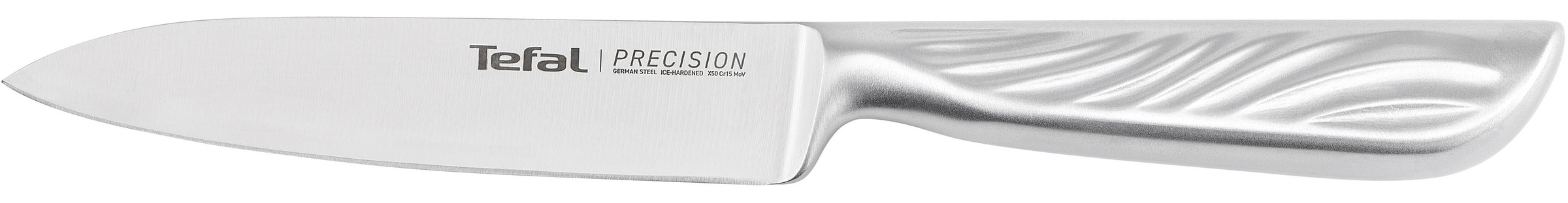 Tefal Universalküchenmesser »Precision« 12 cm, 22°-Klingenwinkel, Eishärtungstechnologie, Wellenmuster