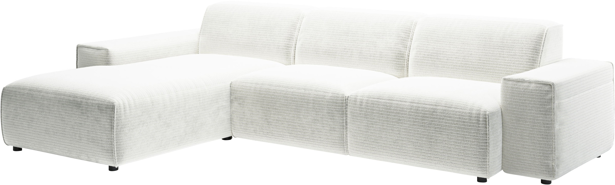 andas Ecksofa »Glimminge auch in Breitcord, Feincord, Bouclé + Easy care-Bezug«, L-Form, Breite 294, Zierkissen