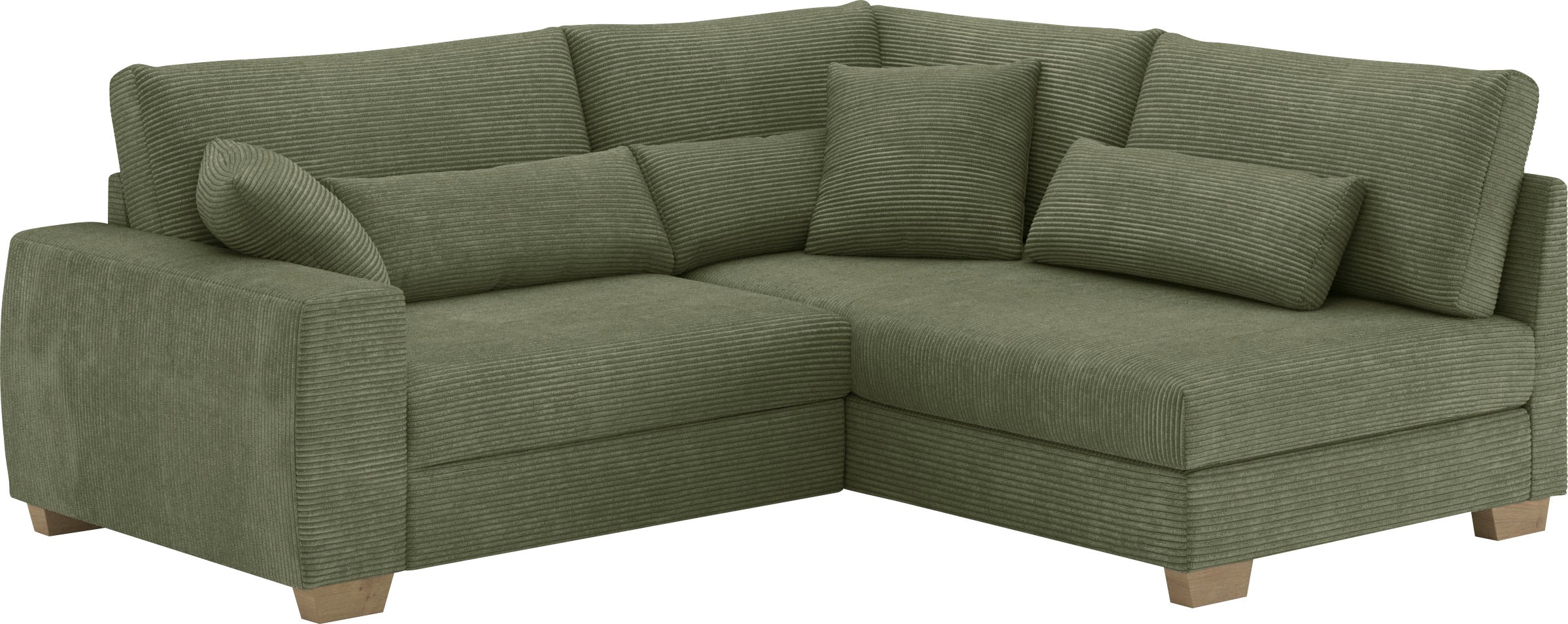 Mr. Couch Ecksofa »Hilla L-Form«, Mit Federkern, wahlweise mit Bettfunktion und Taschenfederkern