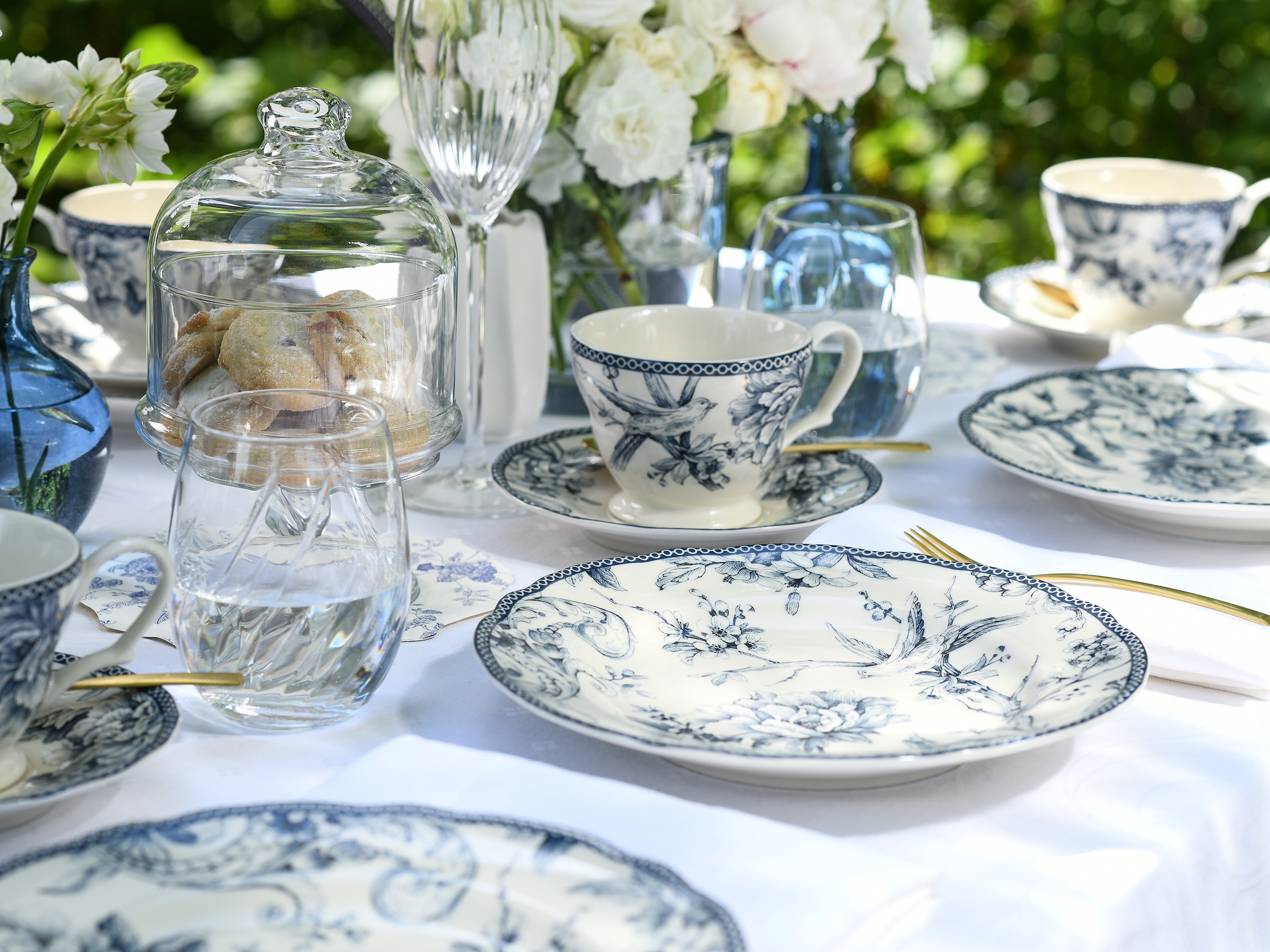 CreaTable Kombiservice »Adelaide, Service 20-tlg.« Nostalgischer Vintage Dekor, Elegante Form