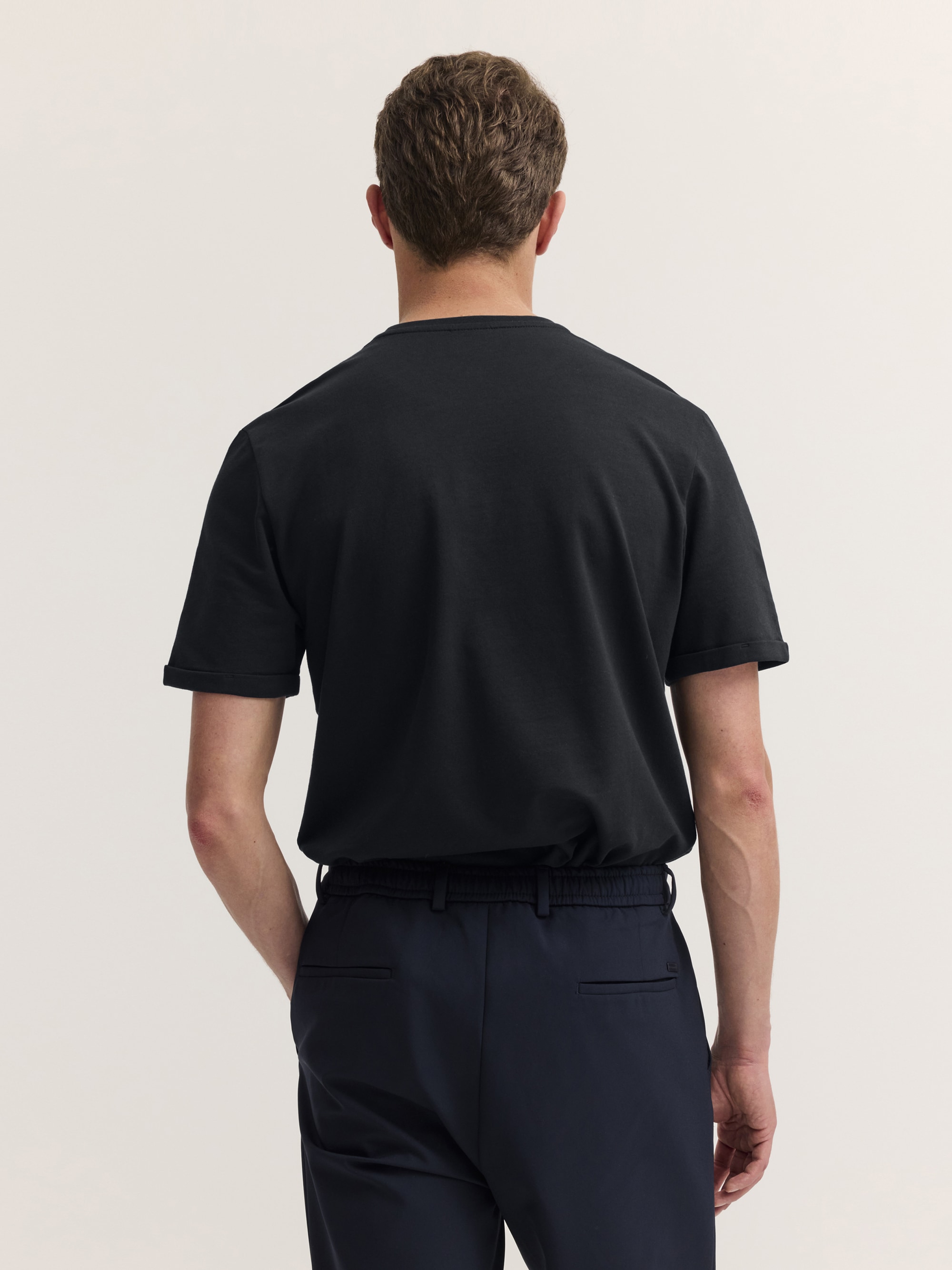 bugatti »Oversized Fit« Oversized Fit Baumwolle Rundhals Brustprint