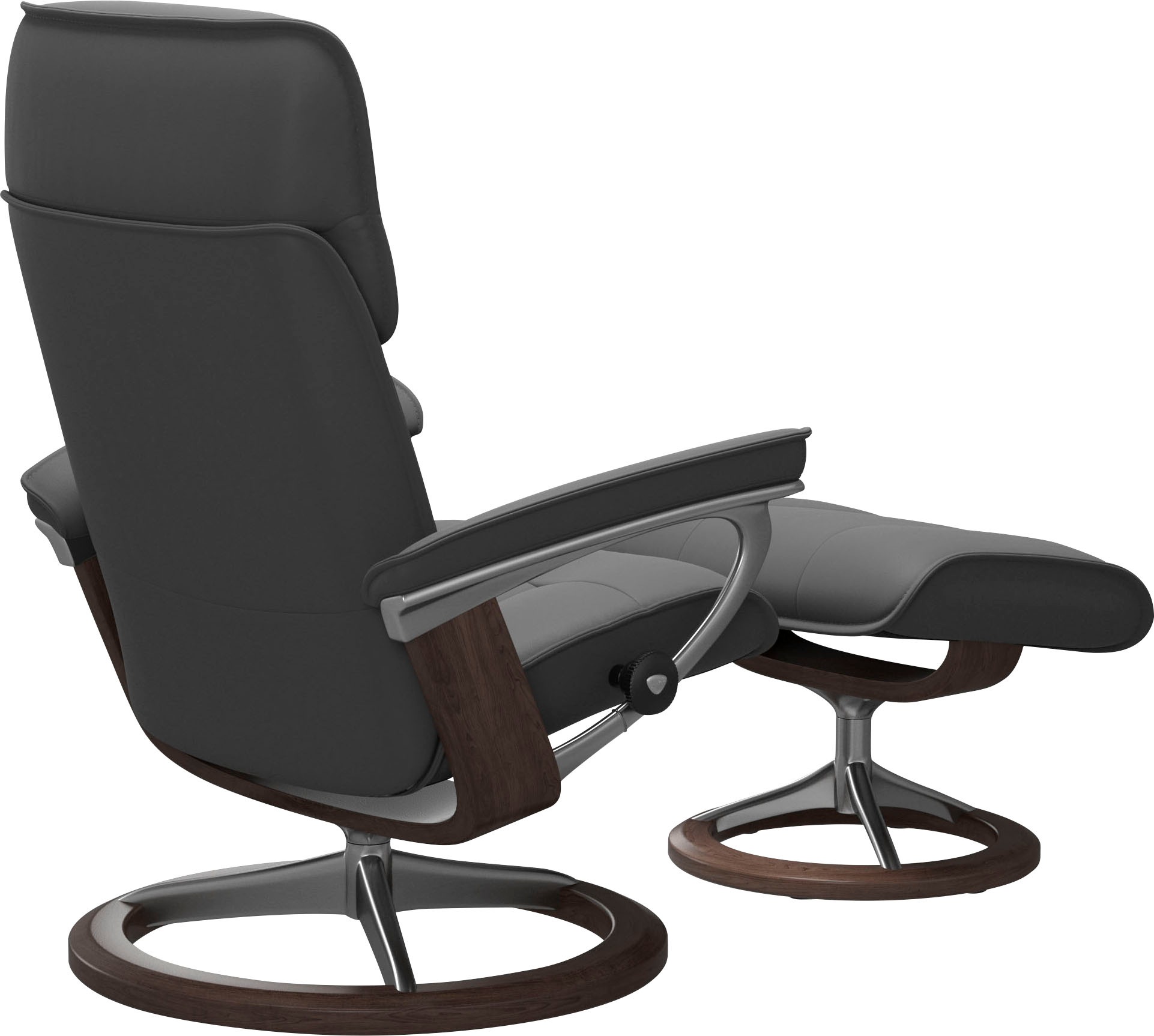 Stressless® Relaxsessel »Admiral« Set, Relaxsessel inkl. Hocker,  mit Signature Base, Größe M & L, Gestell Wenge