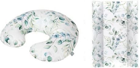 Rotho Babydesign Wickelauflage »Natural Leaves«, in Keilform; inklusive Stillkissen Mini; Made in Europe