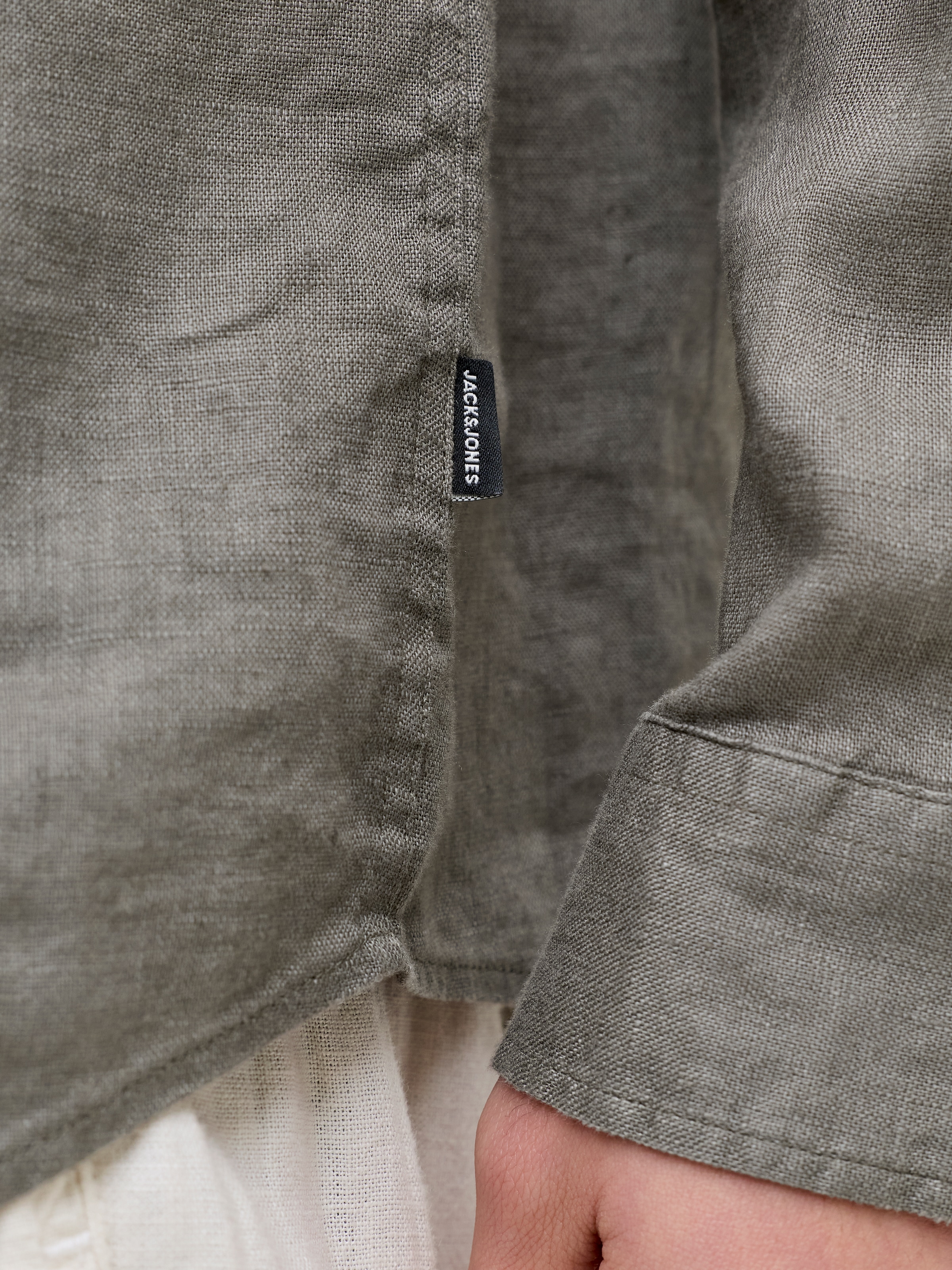 Jack & Jones Langarmhemd »JPRBLALAWRENCE LINEN LS SHIRT SN«