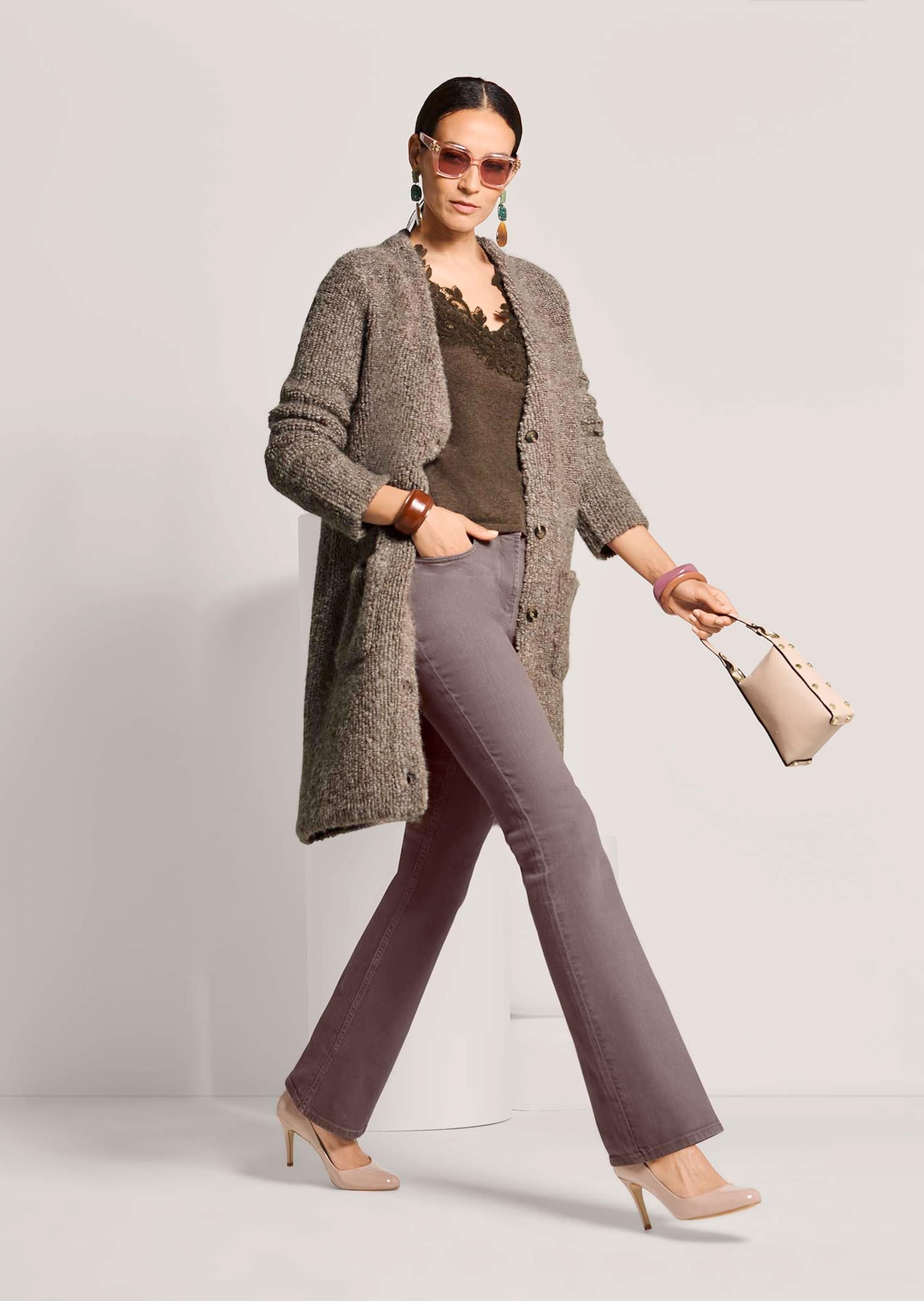 MADELEINE Strickjacke »Strickjacke Strickmantel mit Alpaka«