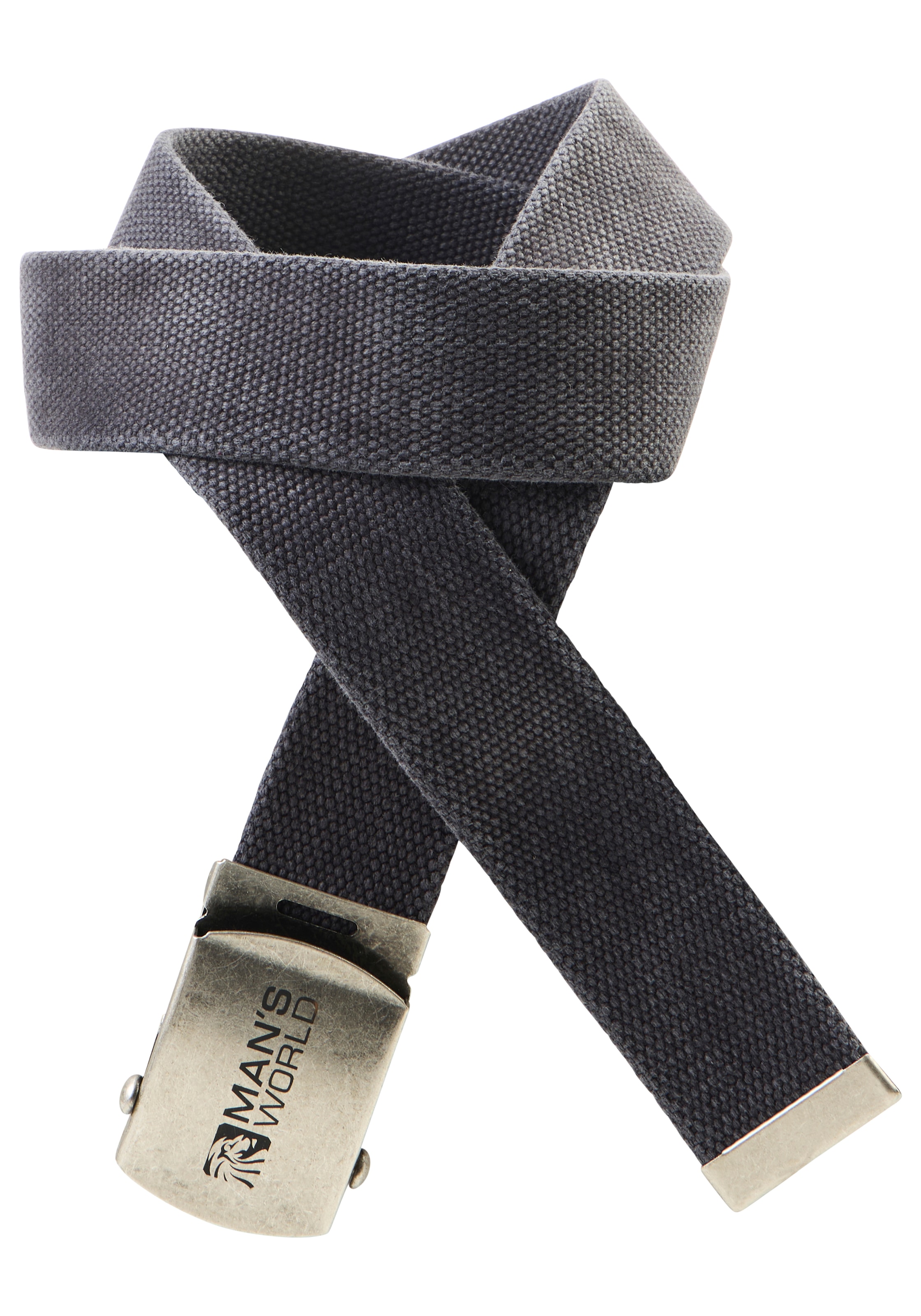 Man's World Stoffgürtel aus Textilband im zeitlosen Design - NEUE FARBE im used Look