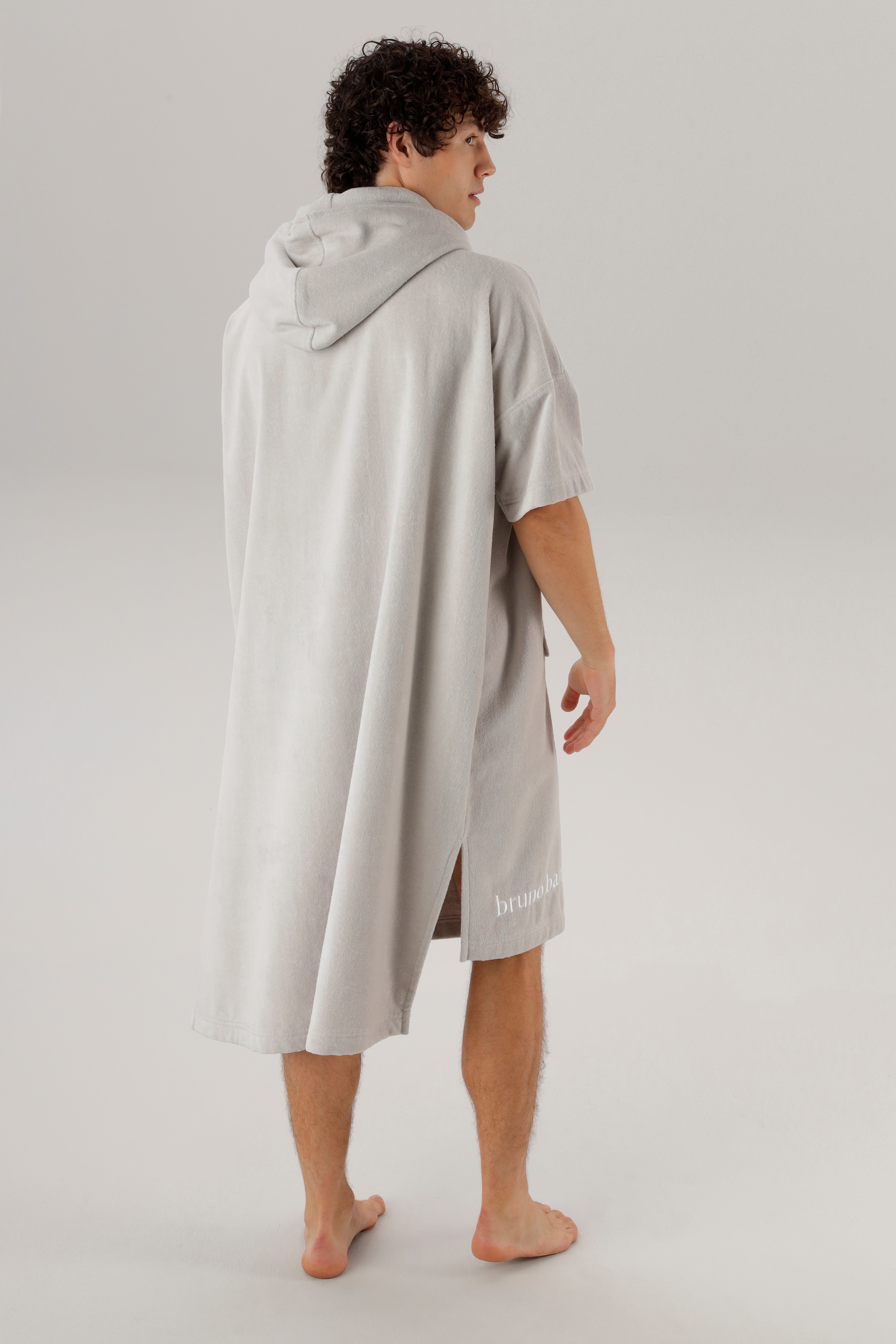Bruno Banani Badeponcho »Daniel, ideal für Sauna, Spa & im Urlaub, Damen & Herren« 1 Stk. Surfponcho, 100% Baumwolle, Frottee, Strand, Sport