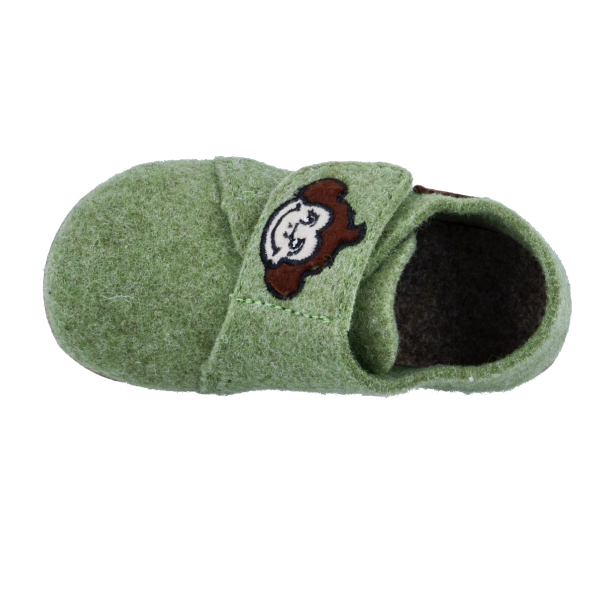 Richter Hausschuh »Filzi (Felt)«  Klettschuh mit Logo-Aufnäher, Größenschablone zum Download