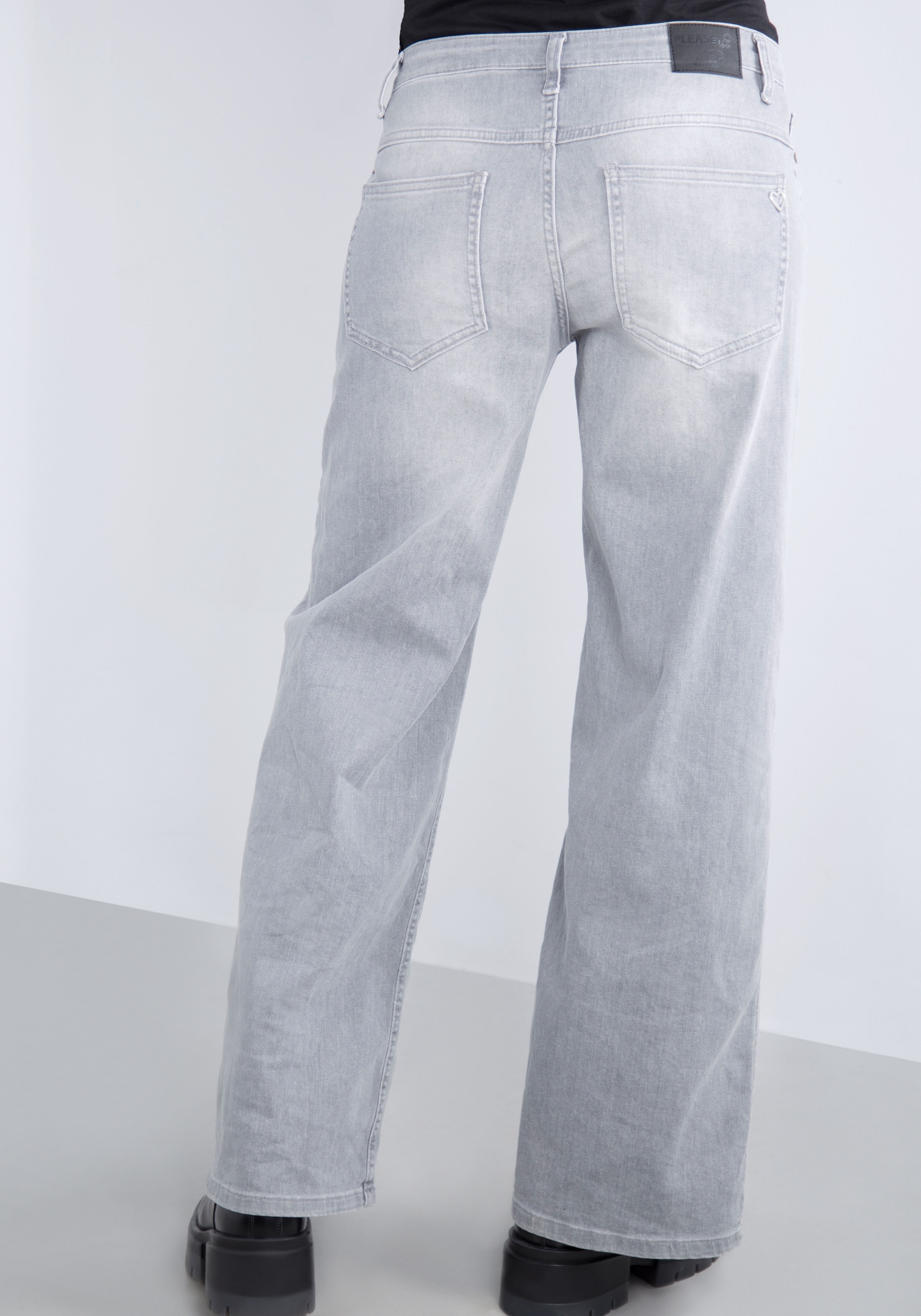 Please Jeans 5-Pocket-Jeans, mit weitem Bein und Fade-Out Effekten