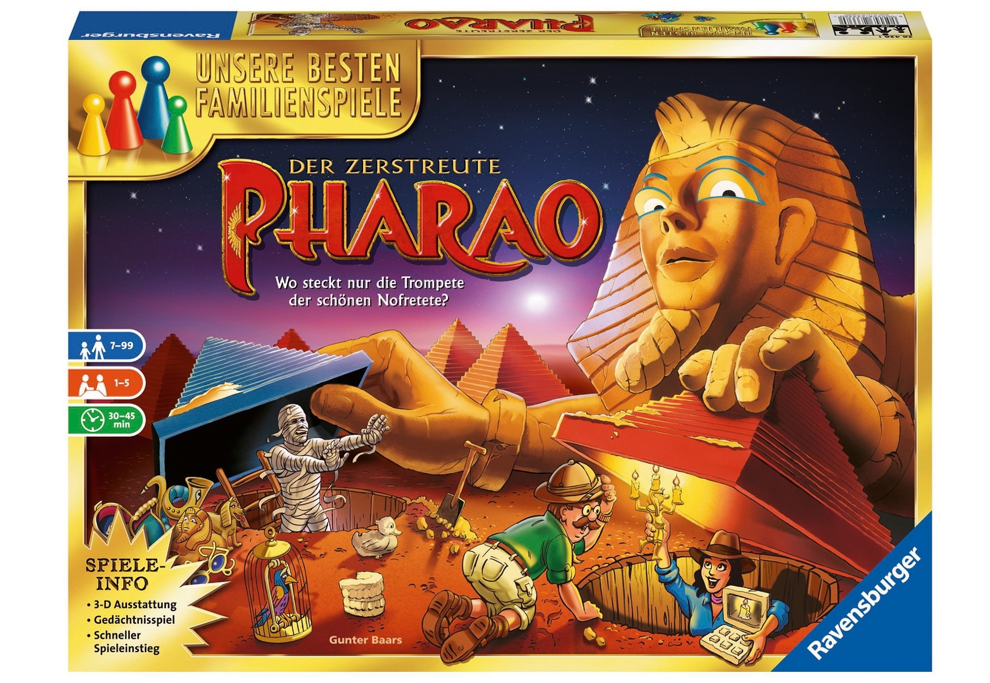 Ravensburger Spiel »Der zerstreute Pharao«, Made in Europe, FSC® - schützt Wald - weltweit
