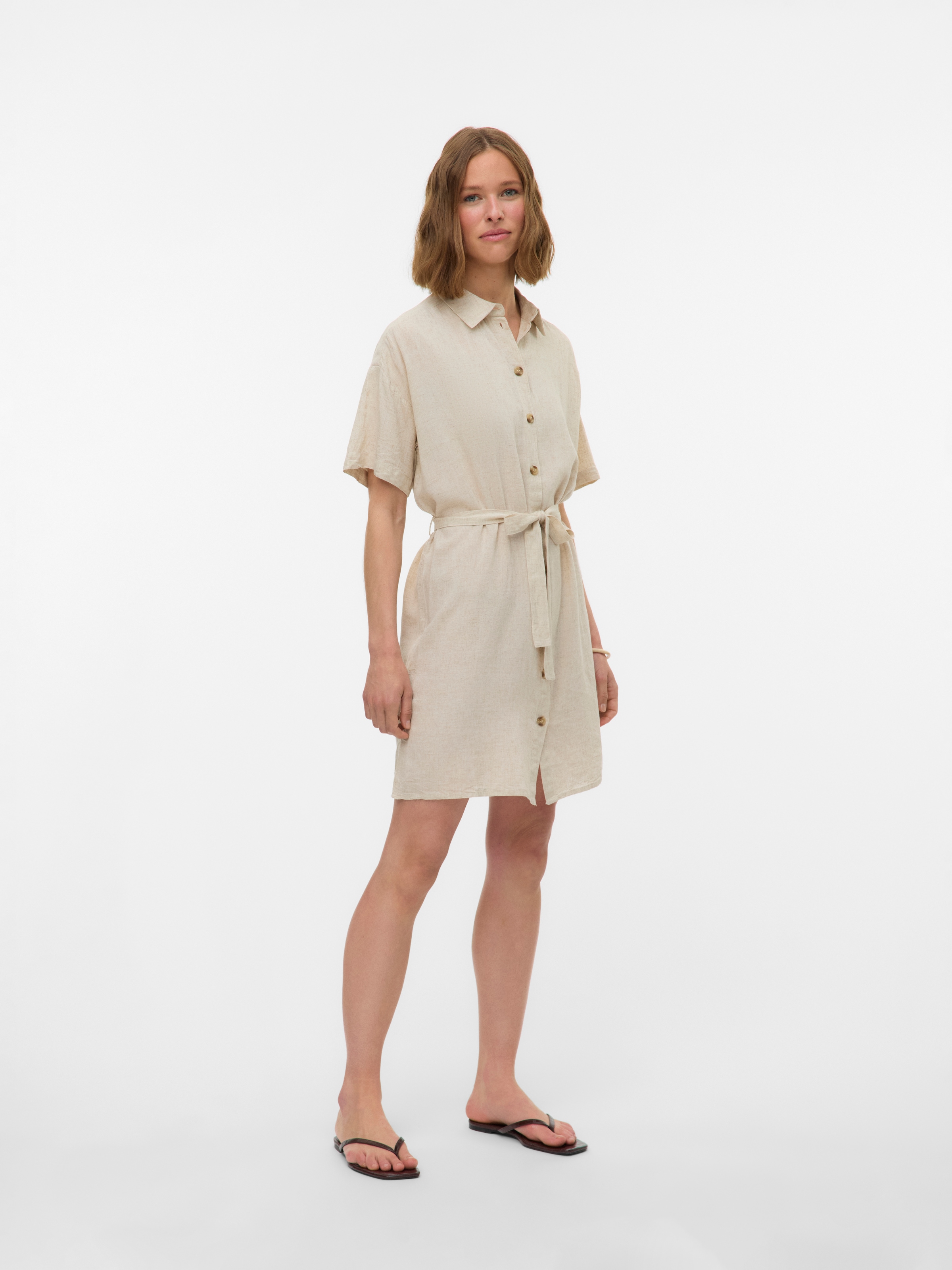Vero Moda Blusenkleid »VMTHEA SS SHORT SHIRT DRESS WVN NOOS«
