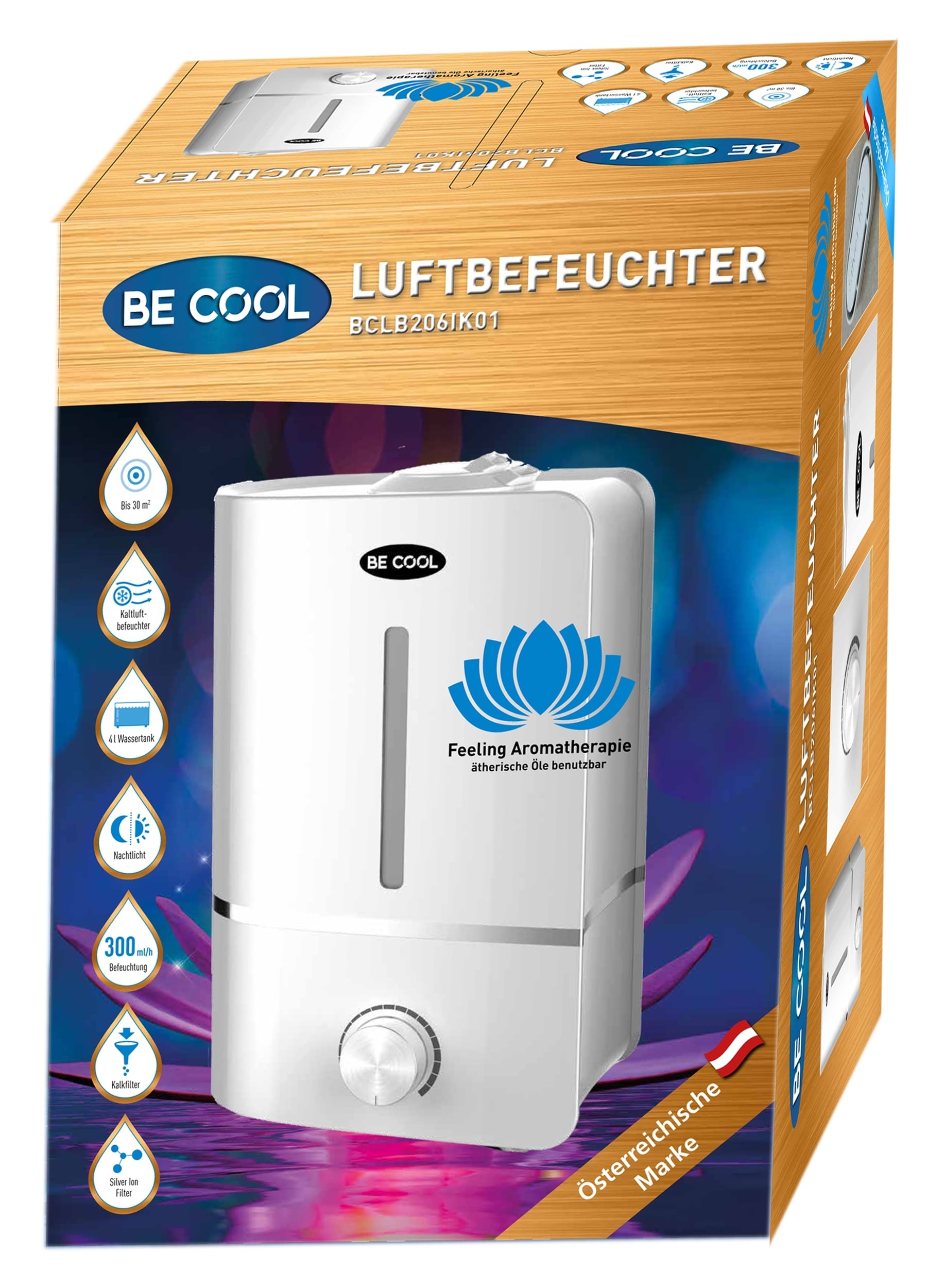 be cool Luftbefeuchter »BCLB206IK01«, 4 l Wassertank