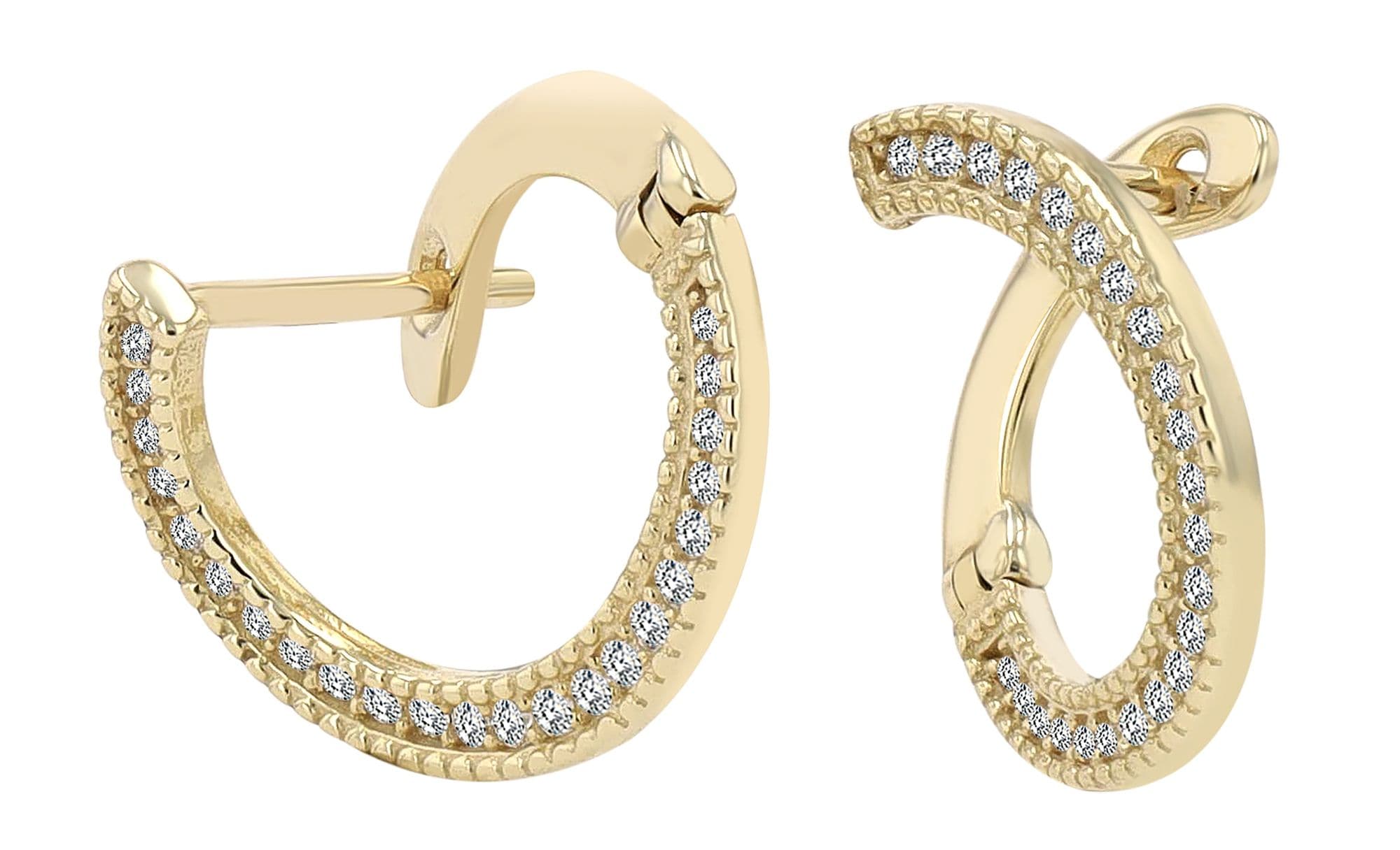 Adelia´s Paar Ohrstecker »Damen Ohrringe ¿ Ohrstecker aus 333 Gold mit Zirkonia«