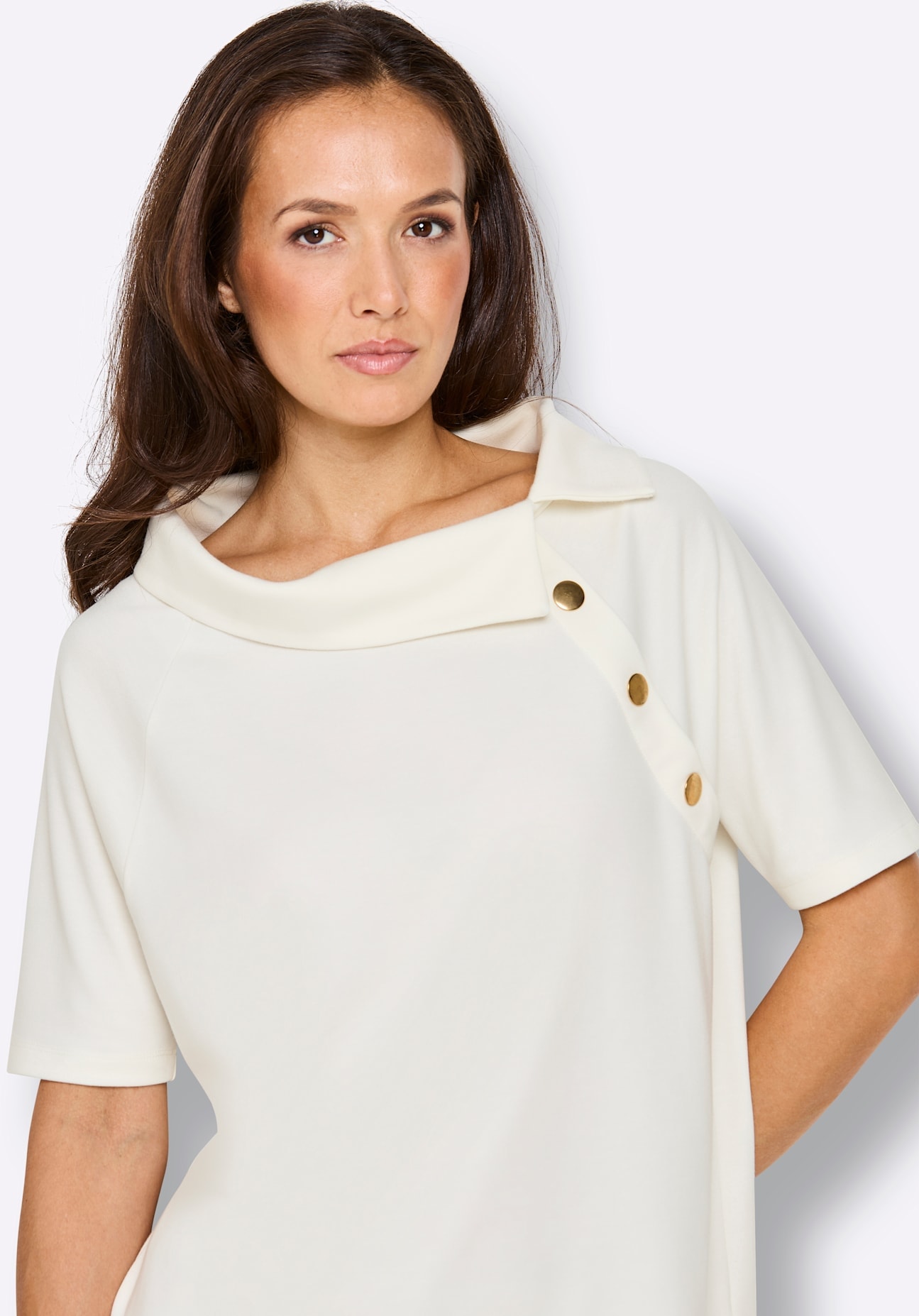 CREATION L PREMIUM Kurzarmshirt »Modal-Shirt« 1 tlg.