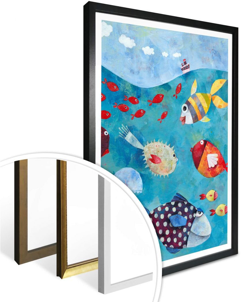 Poster, Fische OTTO (1 & im »Märchen St.), Wandbild, Fisch Bild, Wandposter Poster Meeresfrüchte, Shop Online Meer«, Wall-Art im Wandbilder