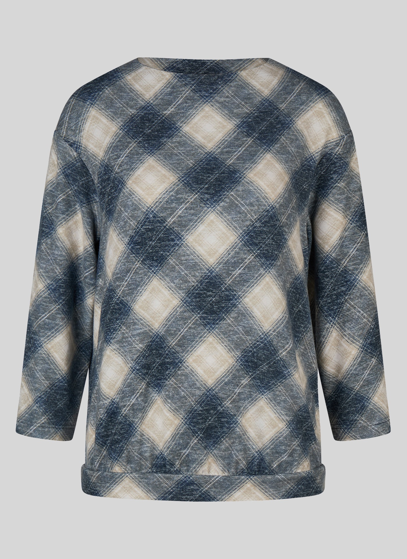 Rabe 3/4-Arm-Shirt im Karo-Look