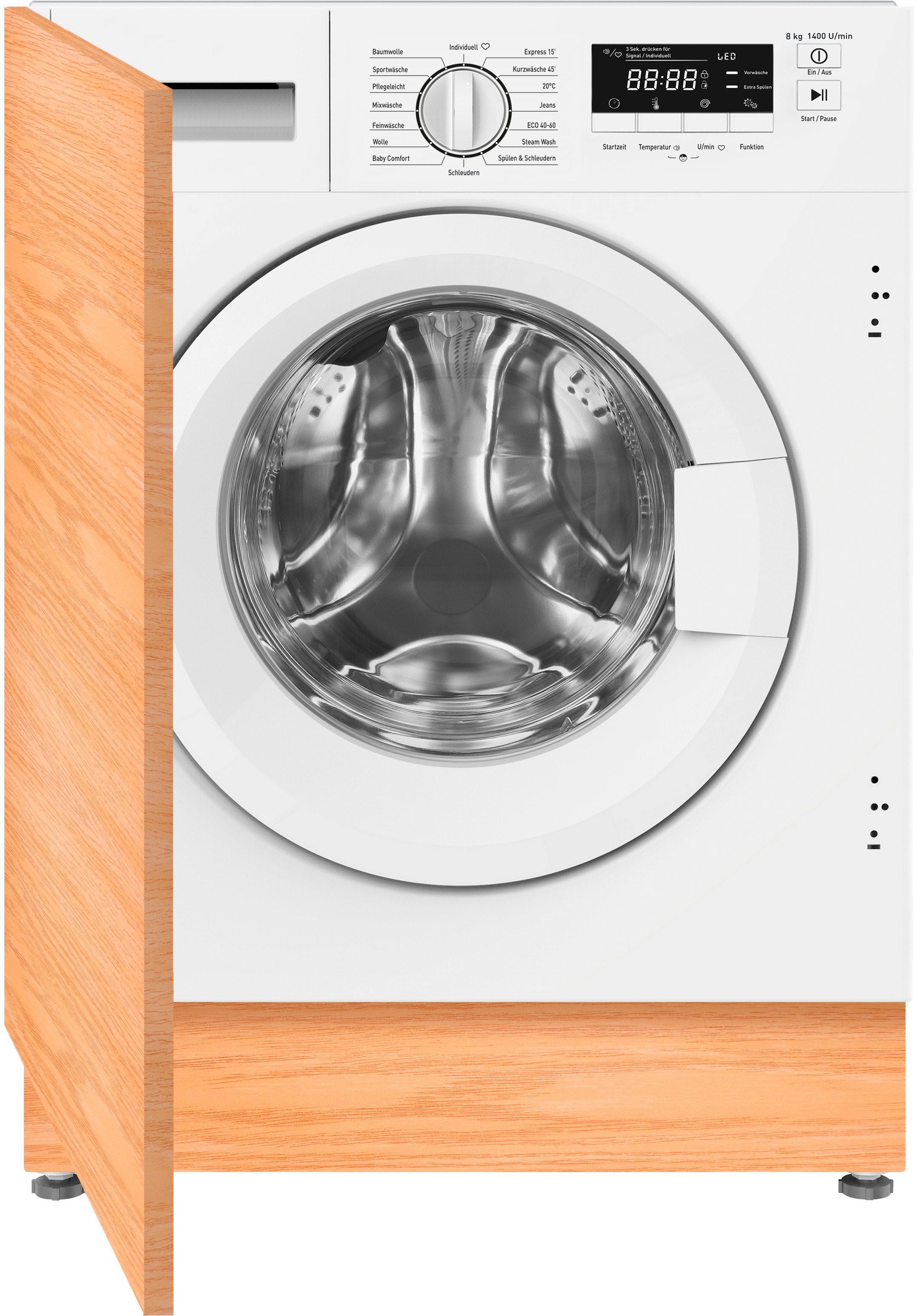 Amica Einbauwaschmaschine »EWA 34660 W« 8 kg 1400 U/min