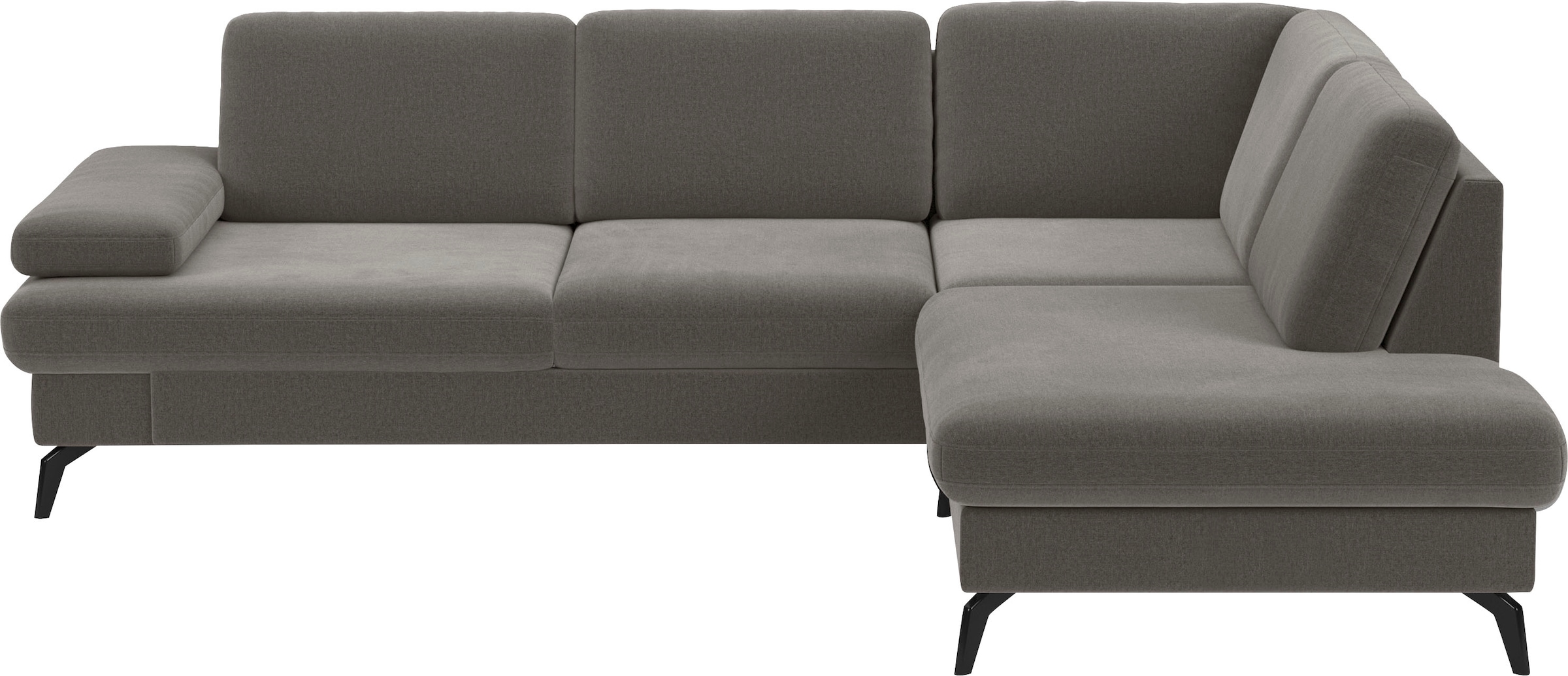 sit&more Ecksofa »Morris L-Form, inkl. Sitztiefenverstellung« wahlweise mit Armteilverstellung, Bettfunktion & Bettkasten