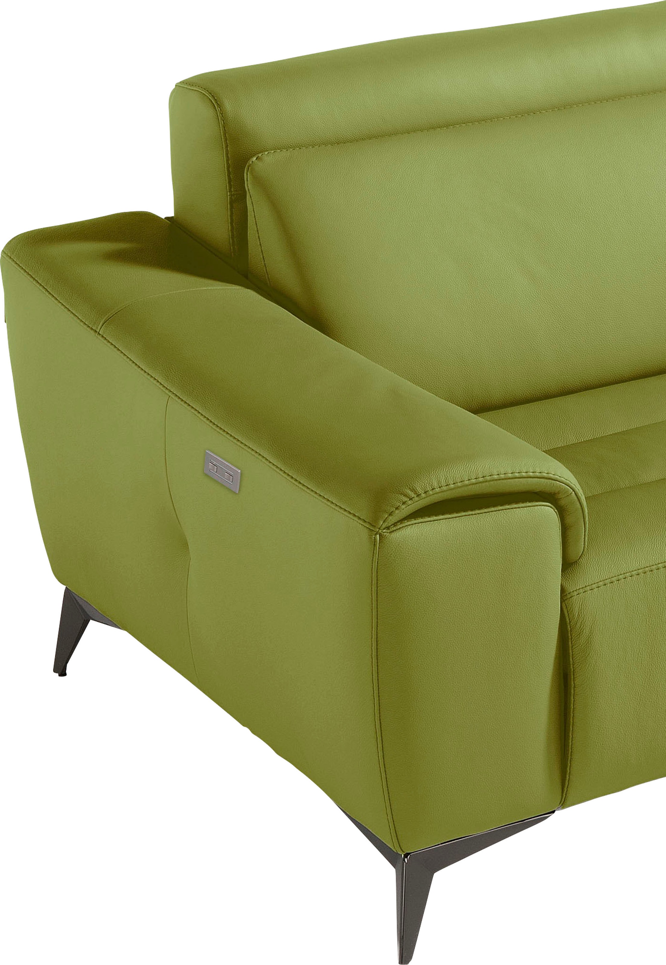 Egoitaliano 2,5-Sitzer »Suzette, Designsofa mit elektrischen Komfortfunktionen, edel & bequem«, inkl. 2 elektronischer Relaxfunktionen, Rücken- und Fußteilfunktion