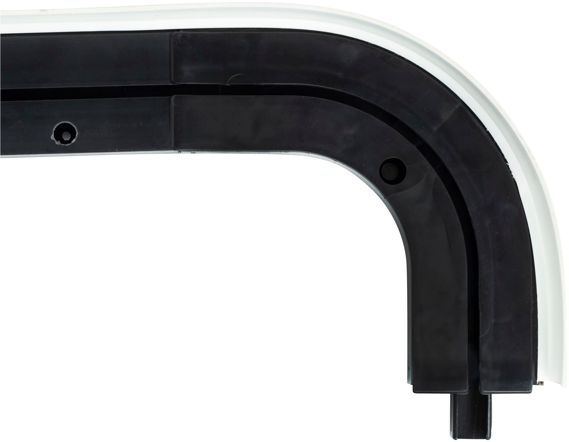 SN DECO GROUP Vorhangschiene »SH1« 1 läufig-läufig Fixmaß Set 1-läufig, inkl. Rundbögen, Blende 7,5 cm, vorgebohrt, Innenlauf