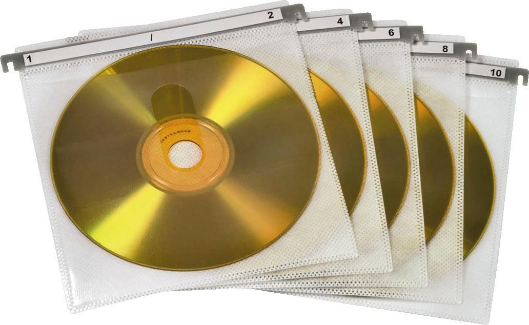 CD-Hülle »CD/DVD Doppel-Schutzhüllen, 50er-Pack, Weiß, Schutzcase, Leerhülle«