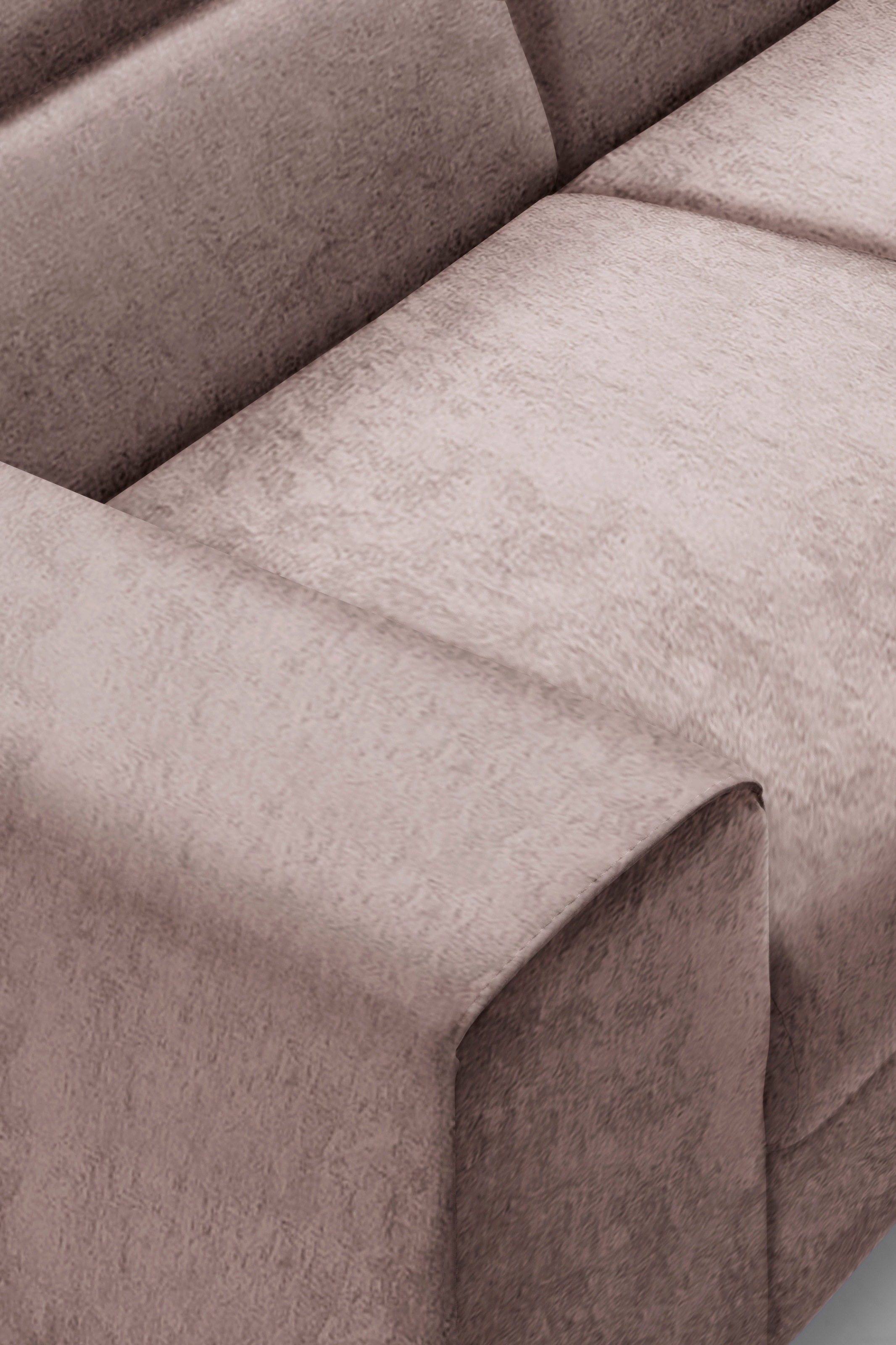 COTTA Polstergarnitur »Morven L-Form«, (Set), Set bestehend aus: Ecksofa mit Kopfteilverstellung & Hocker